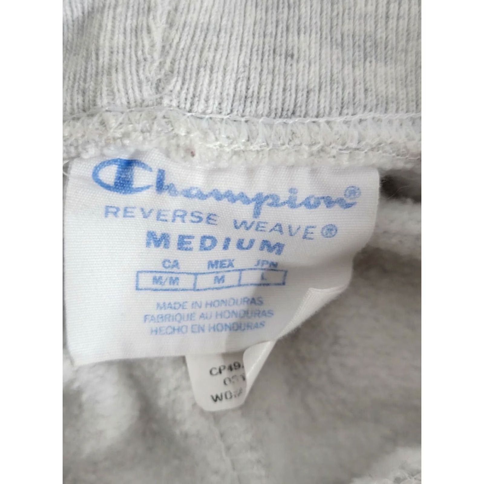 Champion VINTAGE 80s Stony Brook Champion Reverse Weave Sweatpants Mens M Gray Sweatpants Size US 31 - 4 Thumbnail