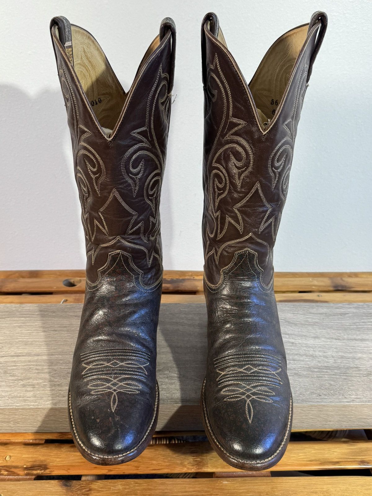 Other Men’s Hondo Exotic Cowboy Boots Size 11 A (Narrow) Caribou Size US 11 / EU 44 - 3 Thumbnail