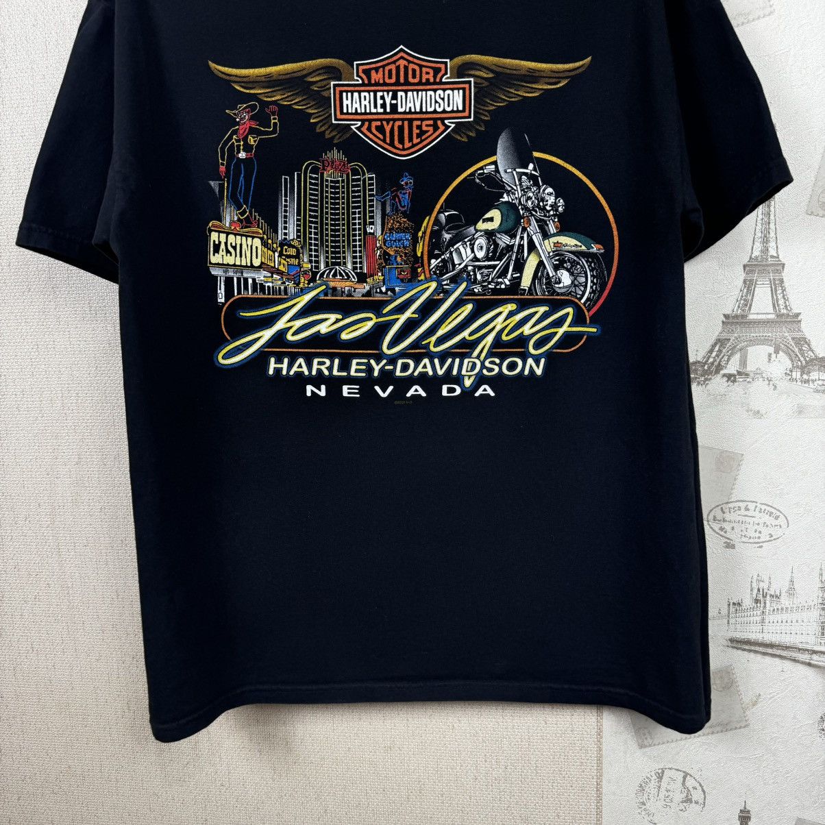 Harley Davidson × Vintage Vintage Harley Davidson T shirt Work Sucks Lets Ride Black Size US XL / EU 56 / 4 - 18 Thumbnail