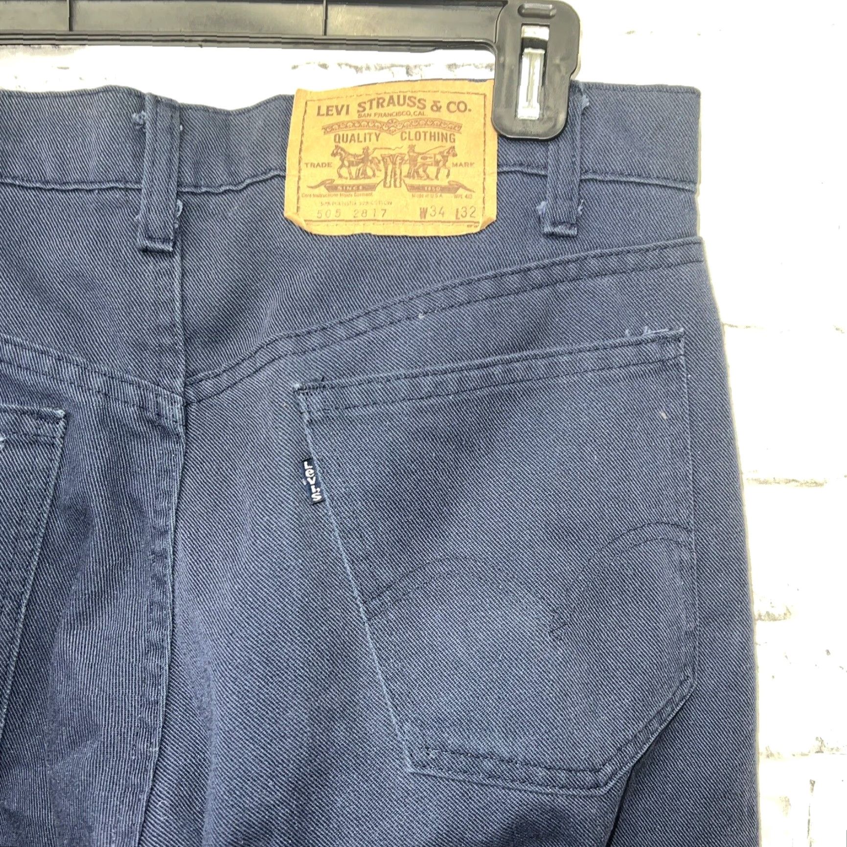 Levi's VINTAGE Levi's 505 Straight Fit Jeans Mens Size 34x32 Blue USA Size US 34 / EU 50 - 3 Thumbnail