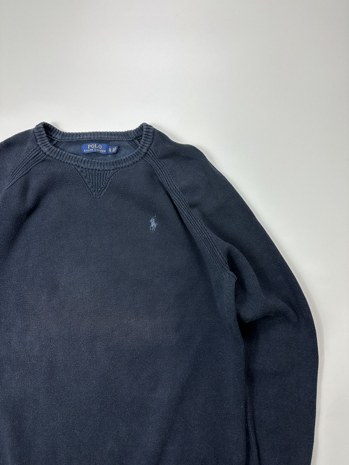 Polo Ralph Lauren Polo Ralph Lauren Sweater Blue Heavy Knit Logo Size US XL / EU 56 / 4 - 6 Thumbnail