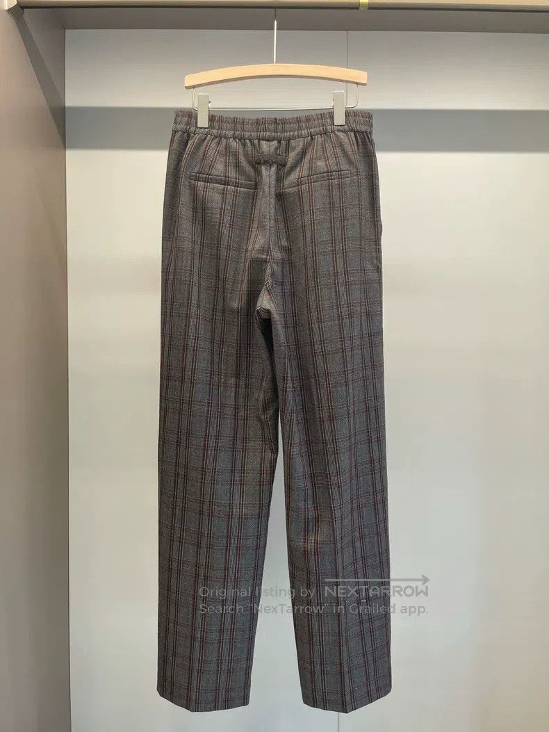 Brunello Cucinelli Brunello Cucinelli Color-Blocked Plaid Beaded New Wool Tro Size 27" / US 4 / IT 40 - 2 Thumbnail