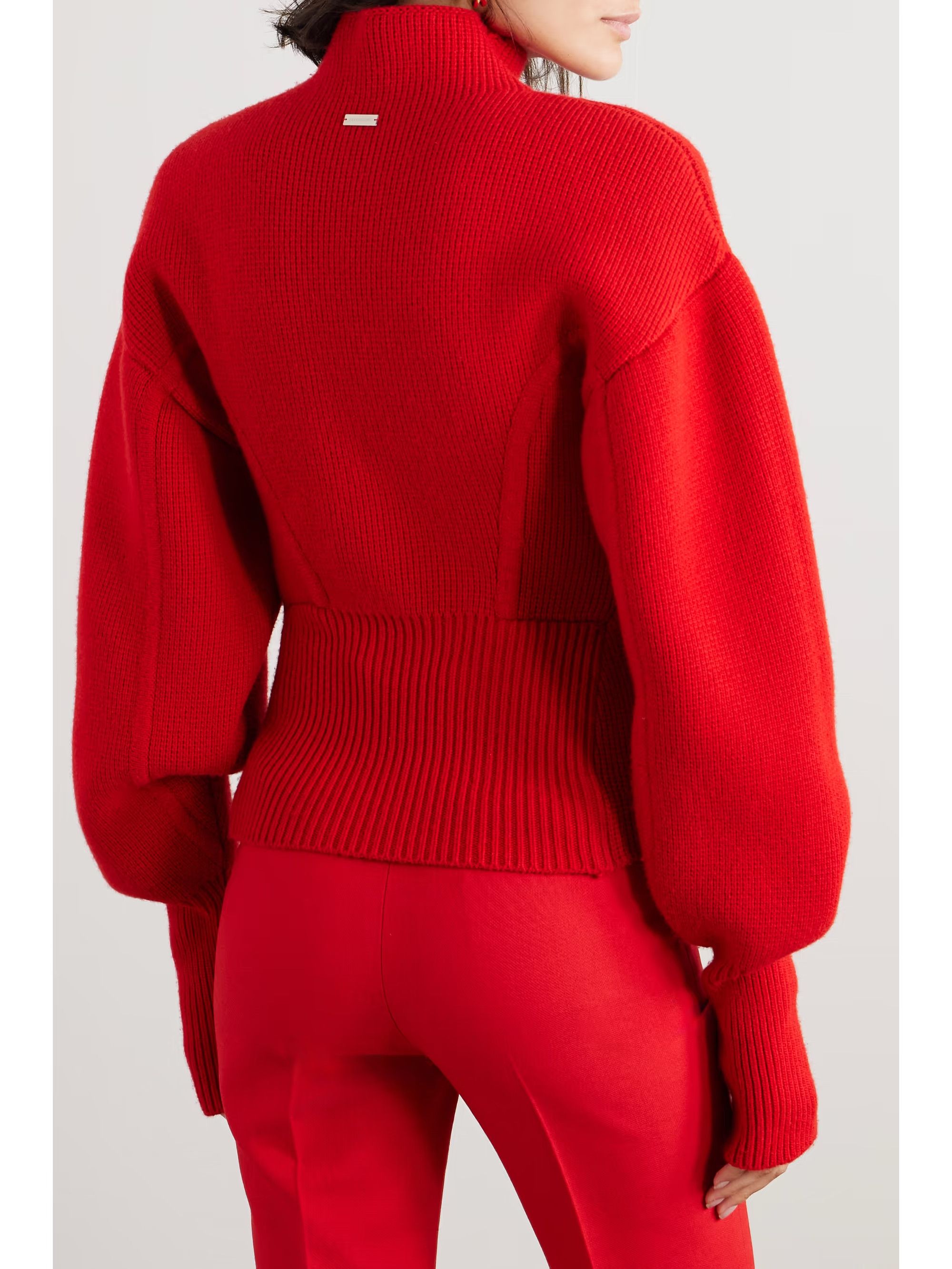 Salvatore Ferragamo o1s1rm1224 Sweater in Red Size L / US 10 / IT 46 - 4 Thumbnail