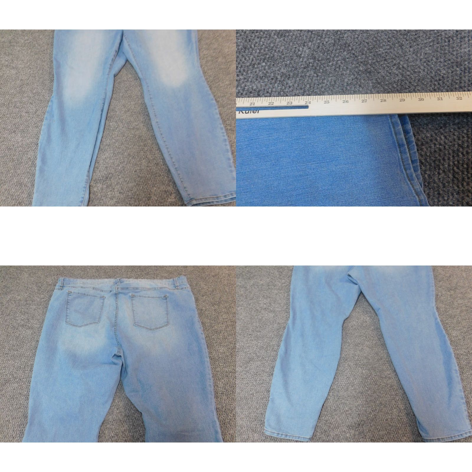 Old Navy Old Navy Jeans Womens 26 Blue Regular Skinny Denim Plus 29 Inseam Zipper Pockets Size 26" / US 2 / IT 38 - 8 Thumbnail