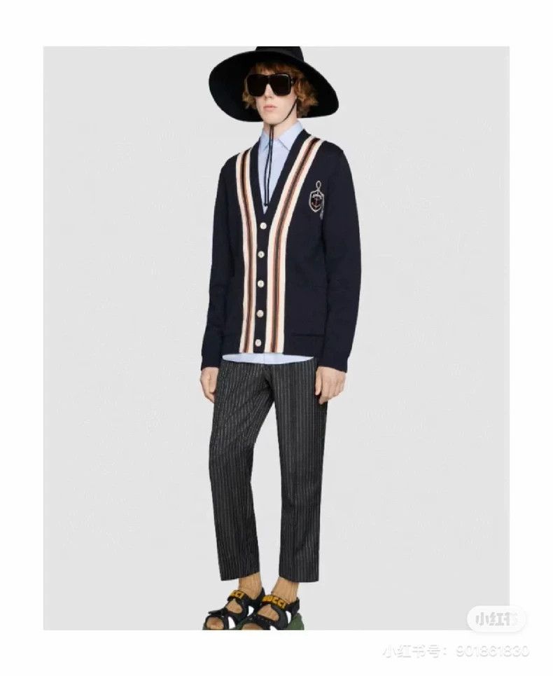 Gucci Gucci Anchor badge cardigan jacket 2504-Nextarrow Size US M / EU 48-50 / 2 - 8 Thumbnail