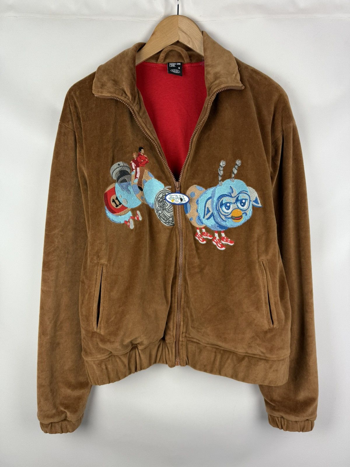 Von Dutch Von Dutch Men’s Velour Y2K Embroidered Track Top Jacket Size US S / EU 44-46 / 1 - 20 Thumbnail