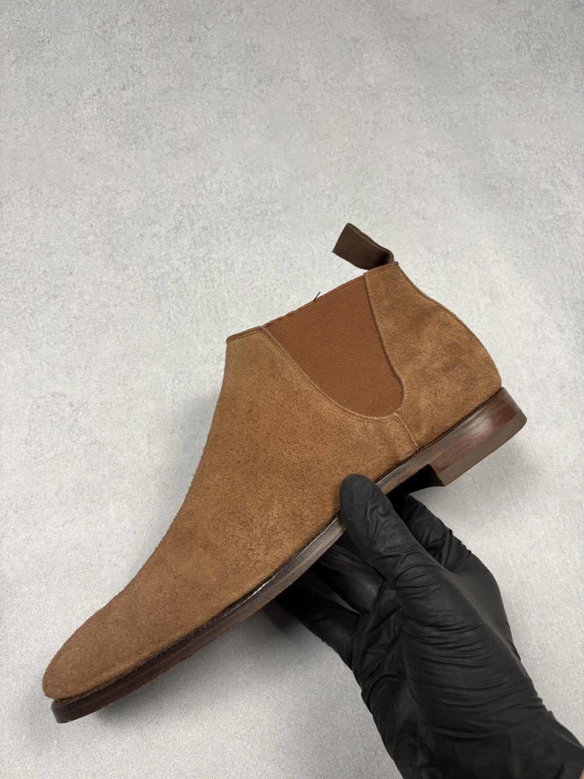 Crockett & Jones Crockett & Jones Cranford 3 Brown Camel Suede Chelsea Boots Size US 7.5 / EU 40-41 - 5 Thumbnail