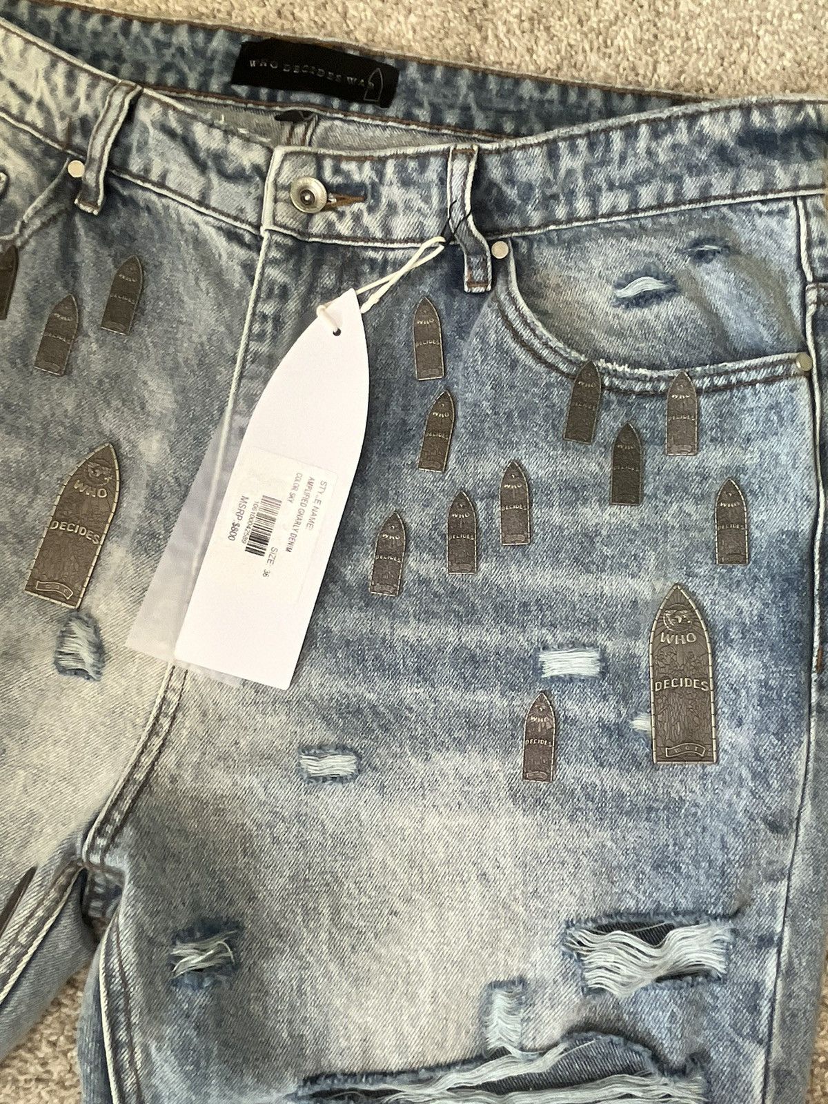 Who Decides War Who Decides War Amplified Gnarly Jeans Size US 36 / EU 52 - 3 Thumbnail