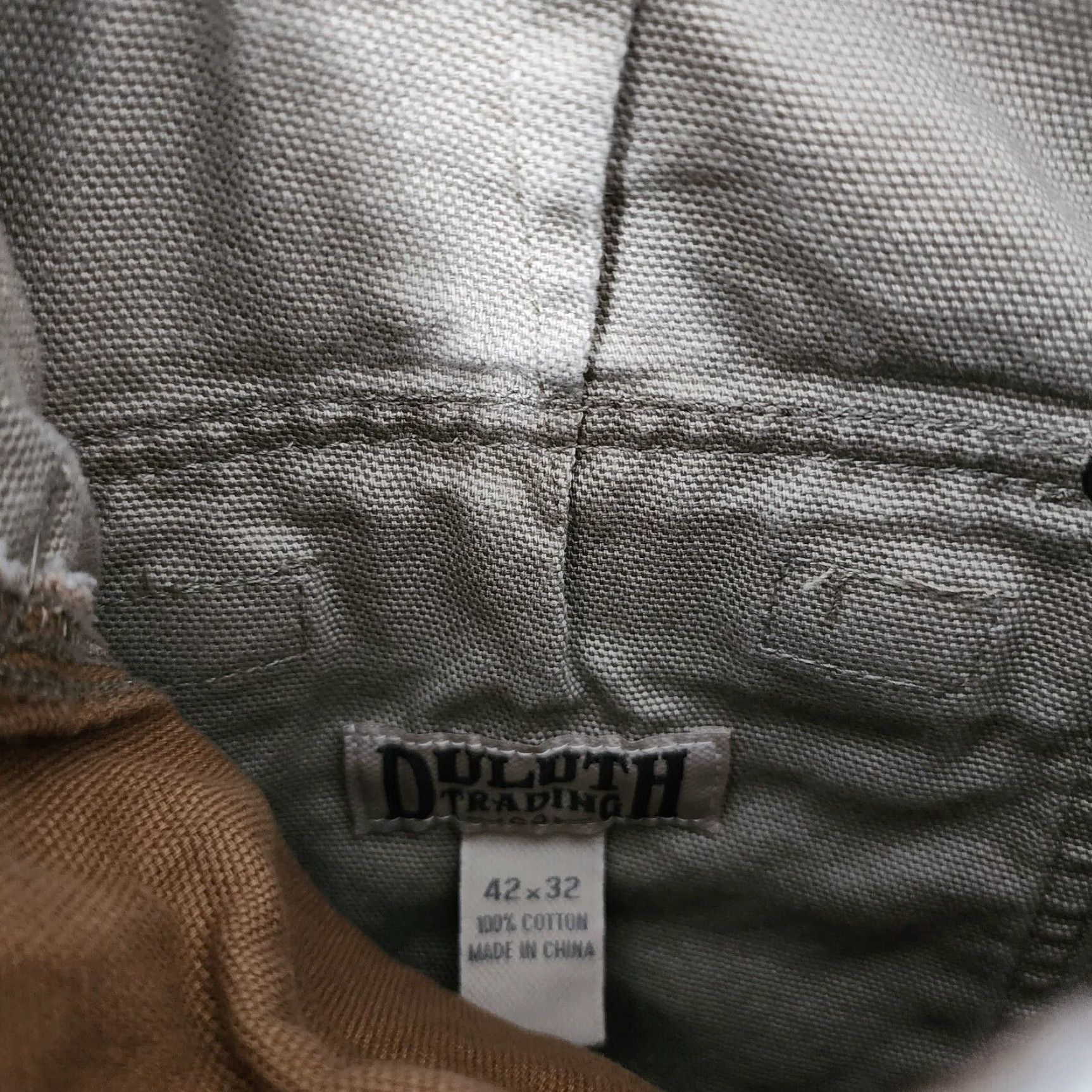 Vintage Duluth Trading Co. Mens Heavy Duty Canvas Cargo Pants Beige Size 40x32 Size US 40 / EU 56 - 3 Thumbnail
