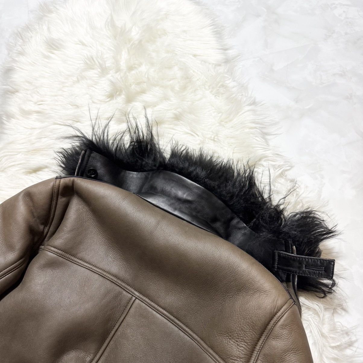 Marni Marni full fur lining leather blouson bomber jacket 42 olive Size M / US 6-8 / IT 42-44 - 21 Thumbnail