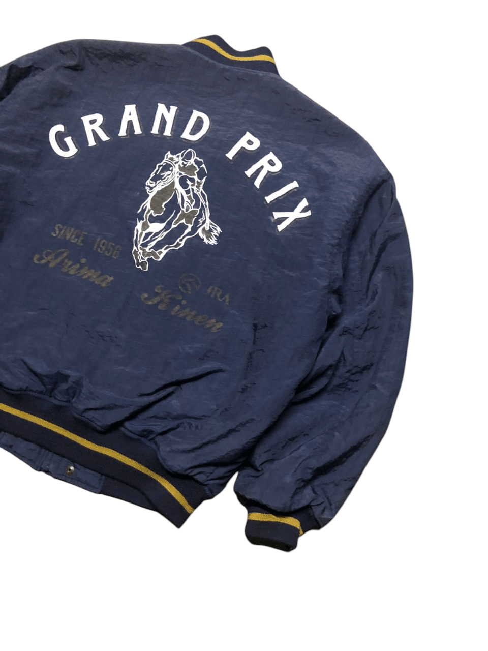 Vintage Vintage 90s Grand Prix Anima Kinen Bomber Jacket Size US L / EU 52-54 / 3 - 7 Thumbnail