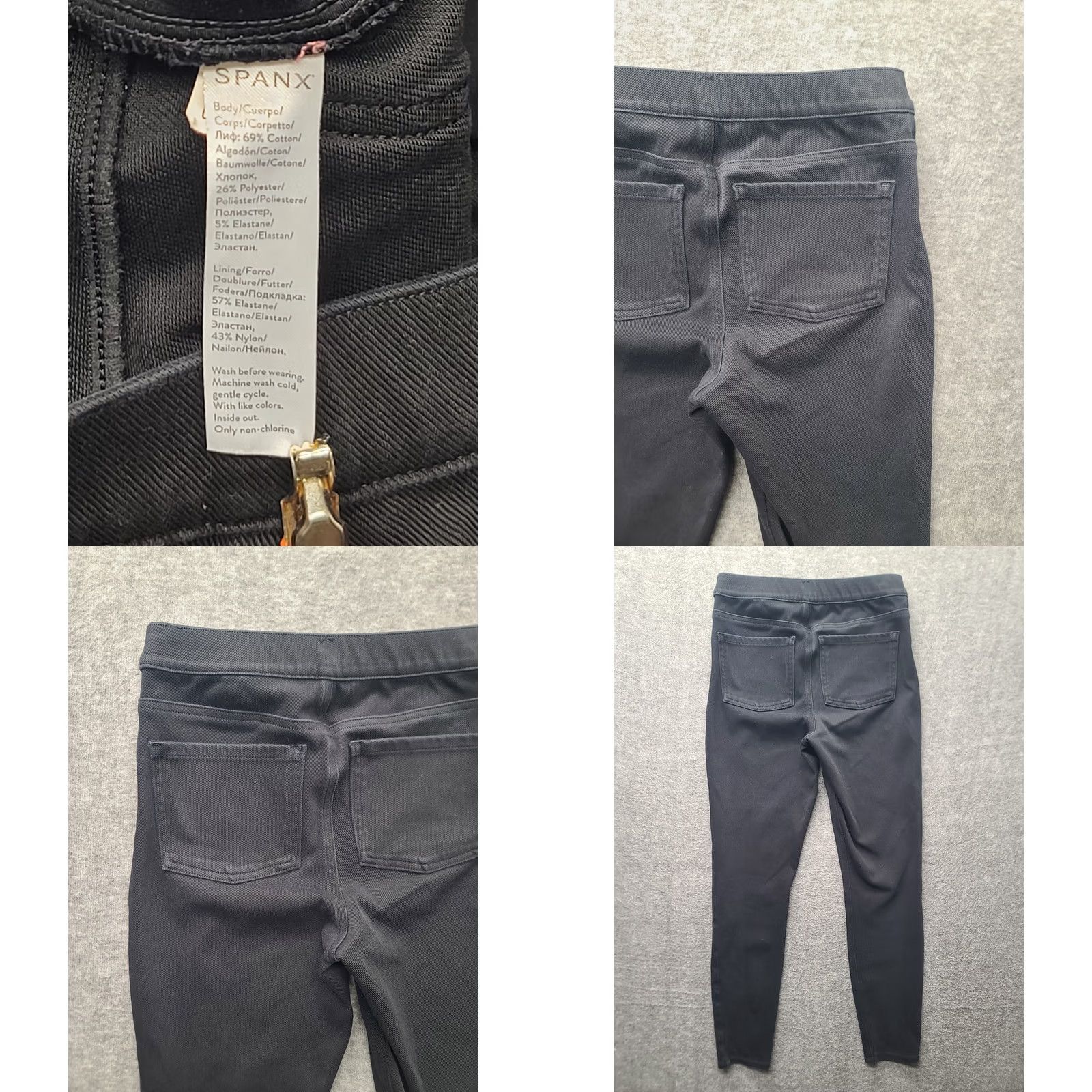 Spanx Spanx Womens S 26x27 The Perfect Pant Slim Fit Ankle Shaping Pants Black Slim Pockets Stretch City, Hipster, Preppy Womens Size 28" / US 6 / IT 42 - 8 Thumbnail
