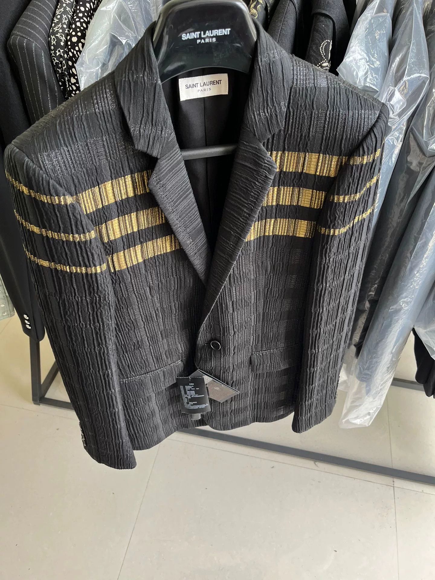 Saint Laurent Paris Saint Laurent Runway Striped Blazer Size US M / EU 48-50 / 2 - 1 Thumbnail