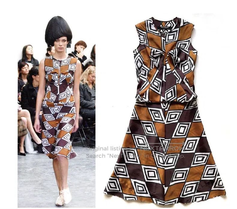 Junya Watanabe Junya Watanabe Lace Check Pattern Vintage Dress Size S / US 4 / IT 40 - 1 Thumbnail