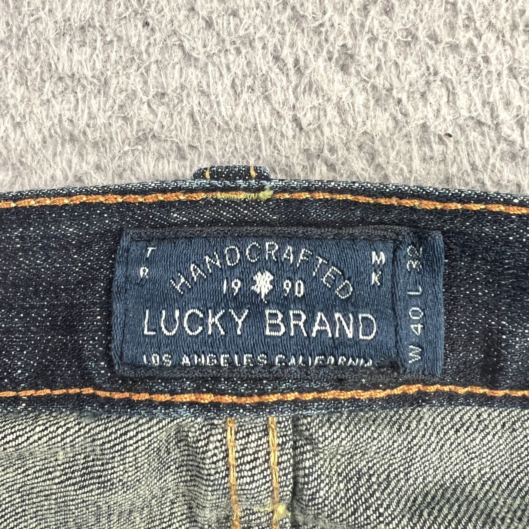 Lucky Brand Vintage Lucky Brand 361 Jeans Men’s 40x32 Blue Cotton Denim Straight Leg Stretch Jeans Size US 40 / EU 56 - 6 Thumbnail
