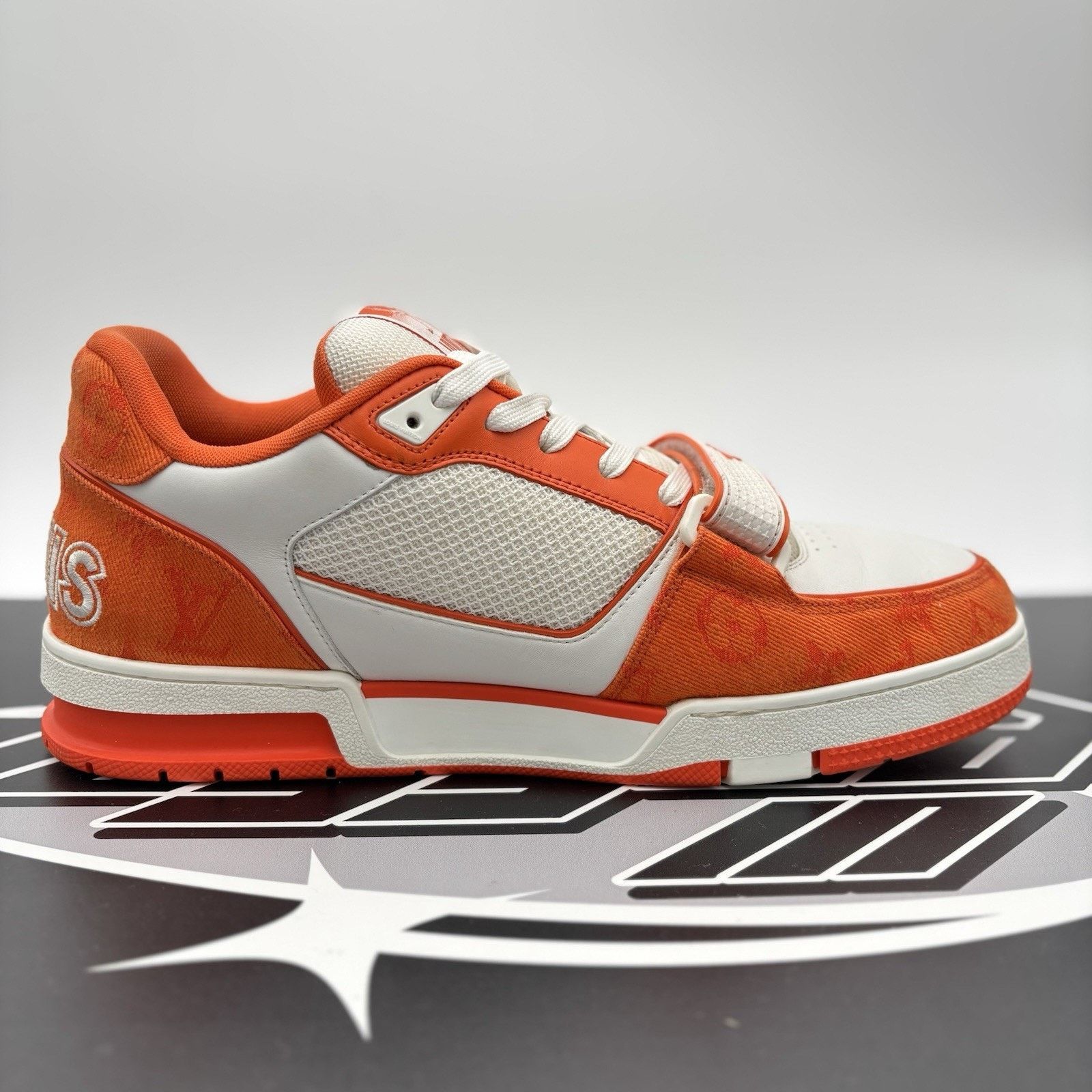 Louis Vuitton Louis Vuitton Trainer Strap ' Orange ' | GREAT CONDITION! Size US 10.5 / EU 43-44 - 13 Thumbnail