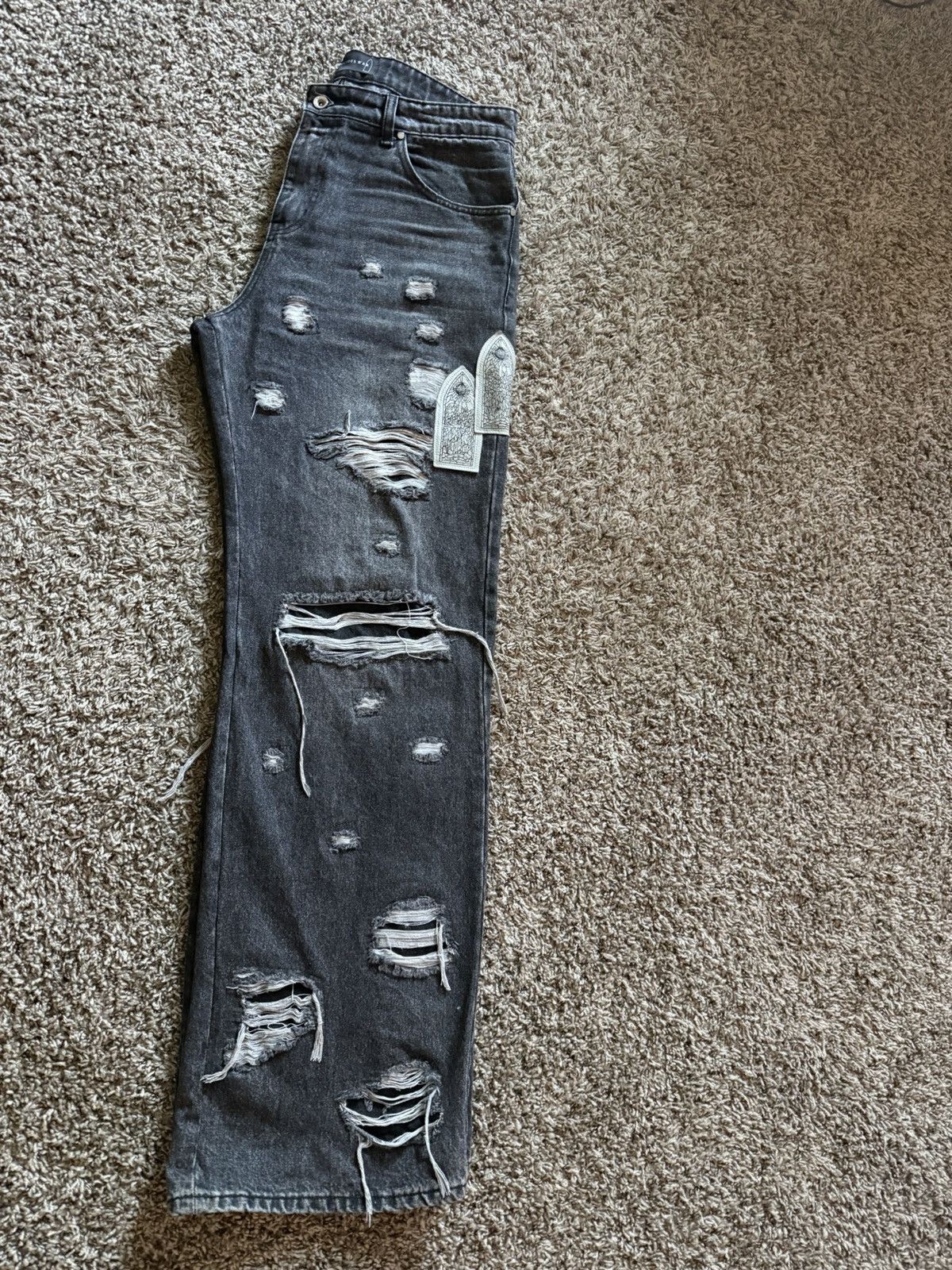 Who Decides War Who Decides War black washed jeans Size US 34 / EU 50 - 3 Thumbnail