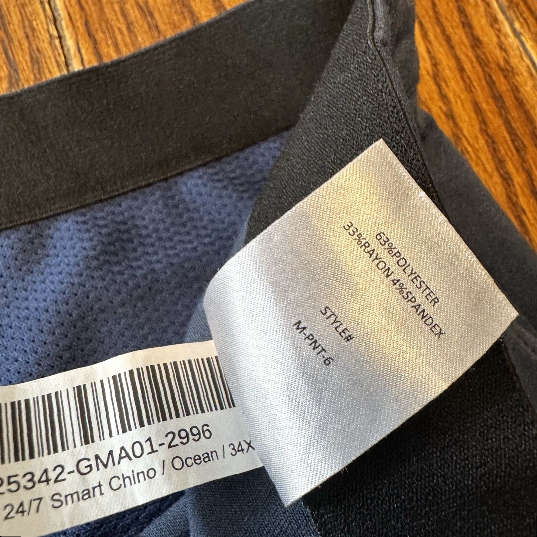 Quince Quince Pants Mens 34x30 Ocean Blue Ultra Stretch 24/7 Smart Chino Performance Size US 34 / EU 50 - 6 Thumbnail