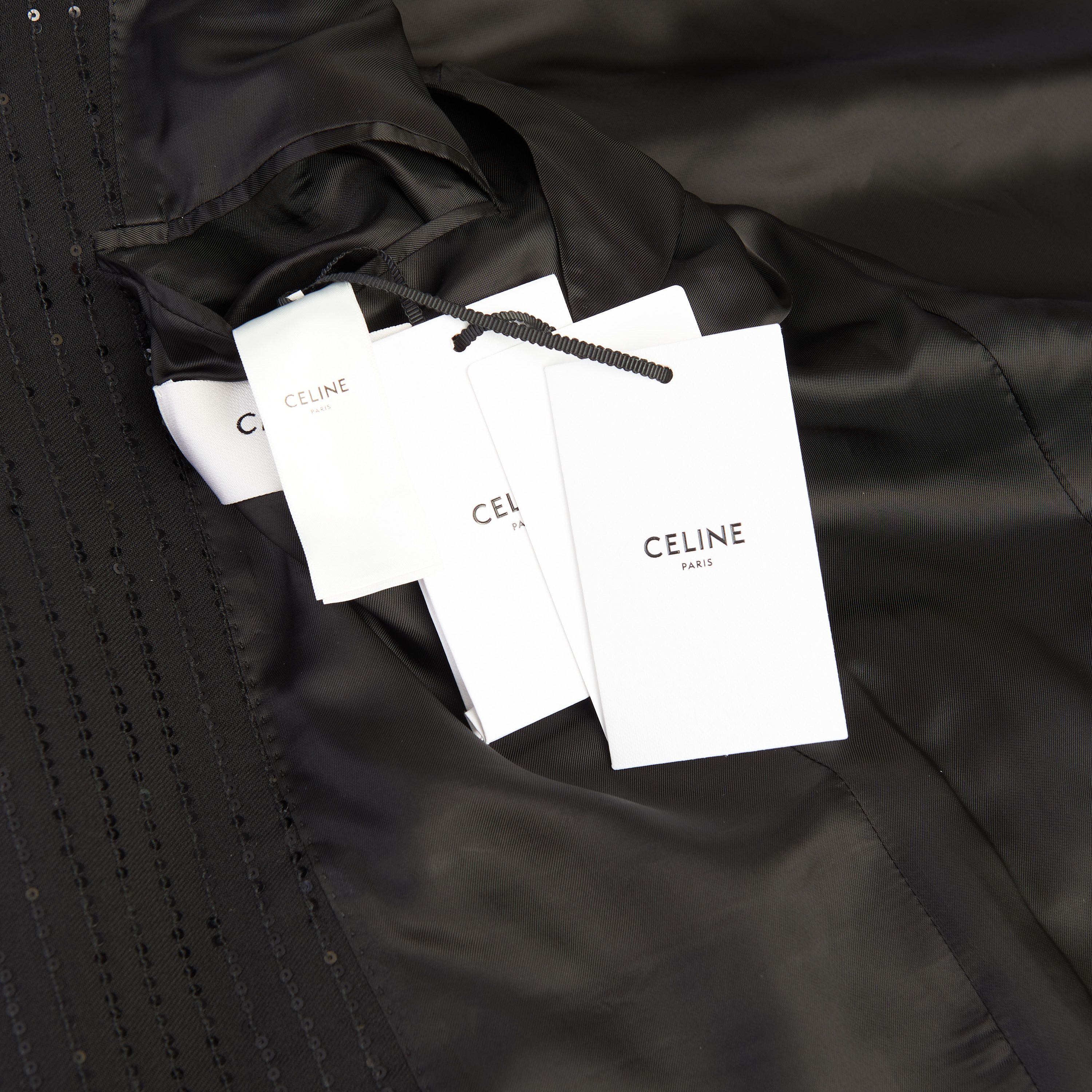 Celine Classic Jacket In Sequin Embroidered Wool Gabardine Size 40R - 11 Thumbnail