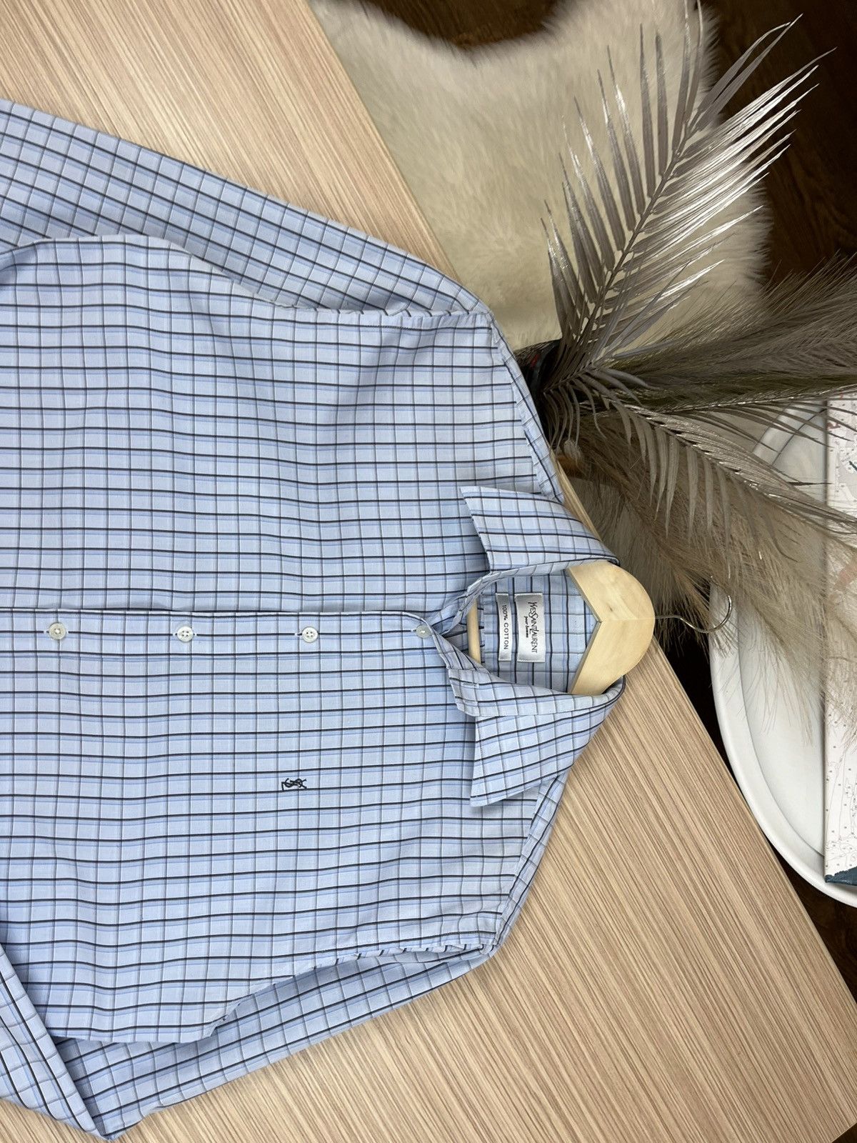 Vintage × Yves Saint Laurent Very crazy Vintage YSL Shirt Size US M / EU 48-50 / 2 - 3 Thumbnail
