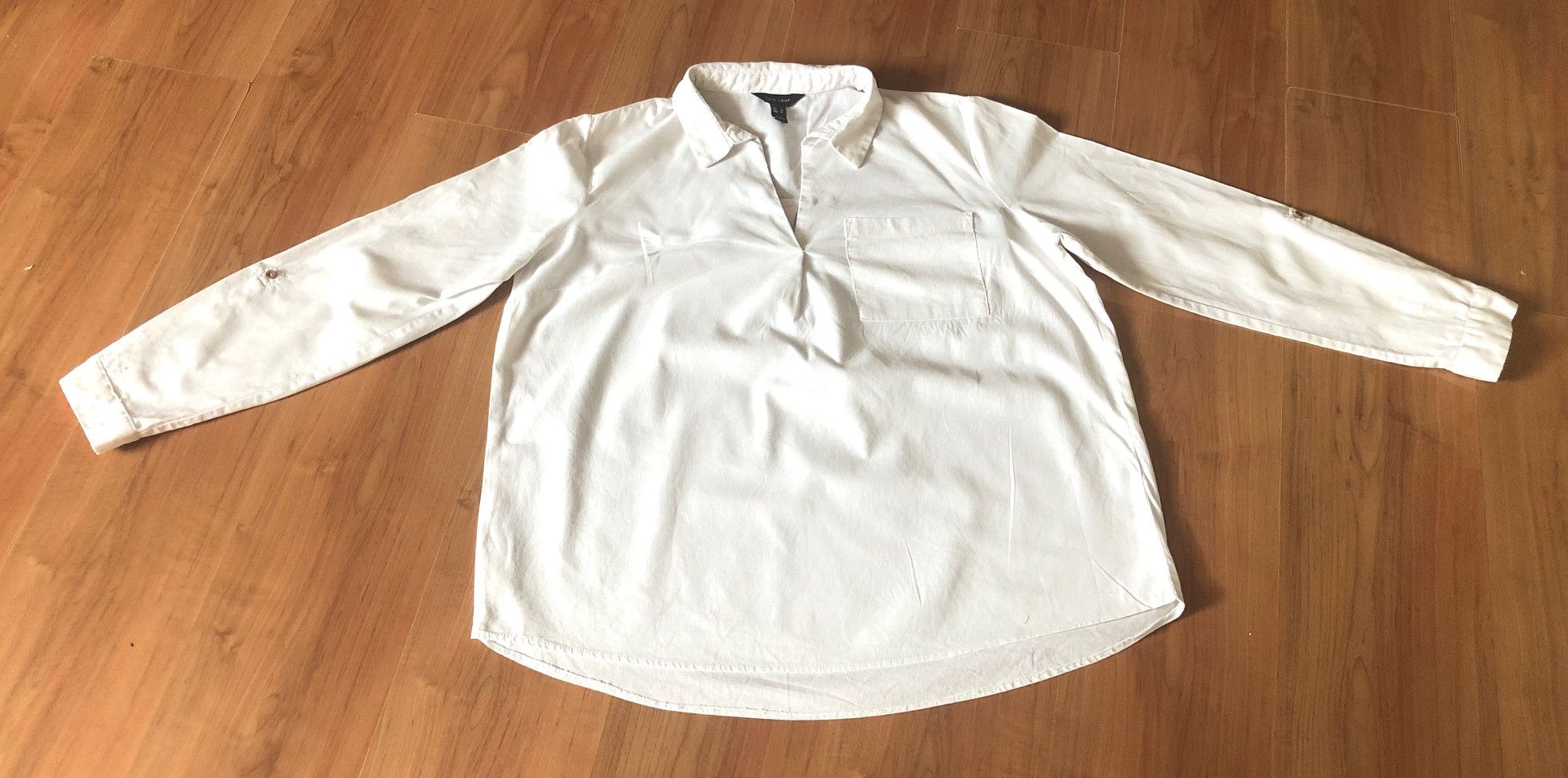 image of New Look Women's Linen Shirt Size 44 Creamy