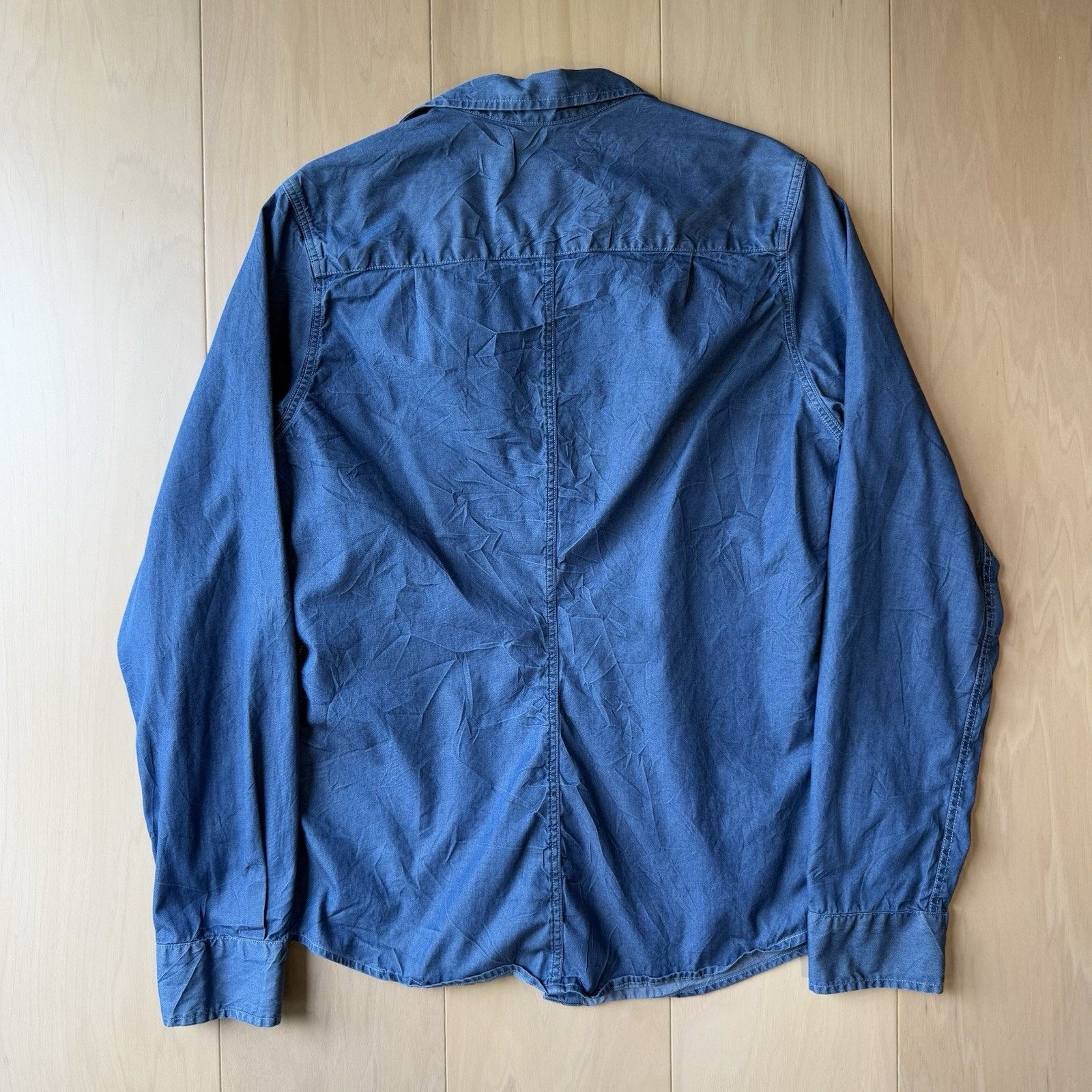 Frank & Eileen Frank & Eileen Shirt M Blue Barry Button Up Woven in Italy Size M / US 6-8 / IT 42-44 - 7 Thumbnail