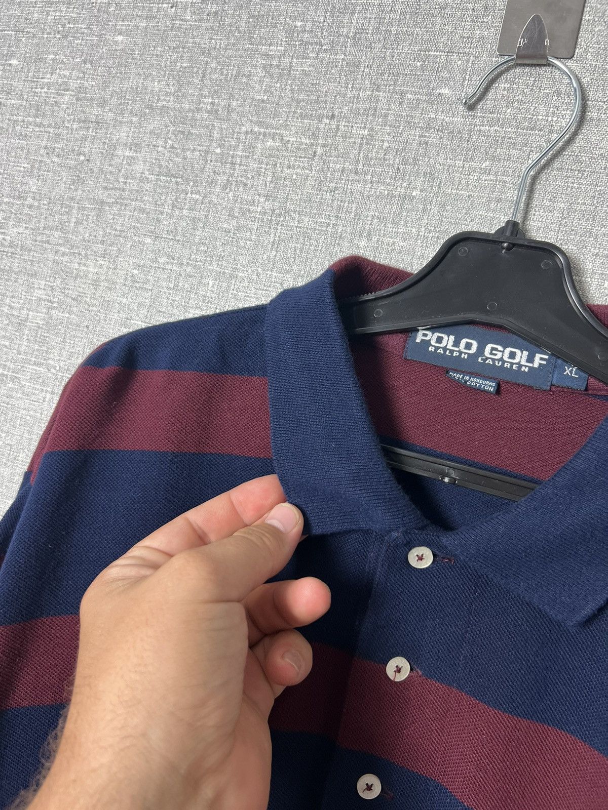 Polo Ralph Lauren Vintage Ralph Lauren Golf Striped Rugby Polo Long Sleeve Size US XL / EU 56 / 4 - 7 Thumbnail