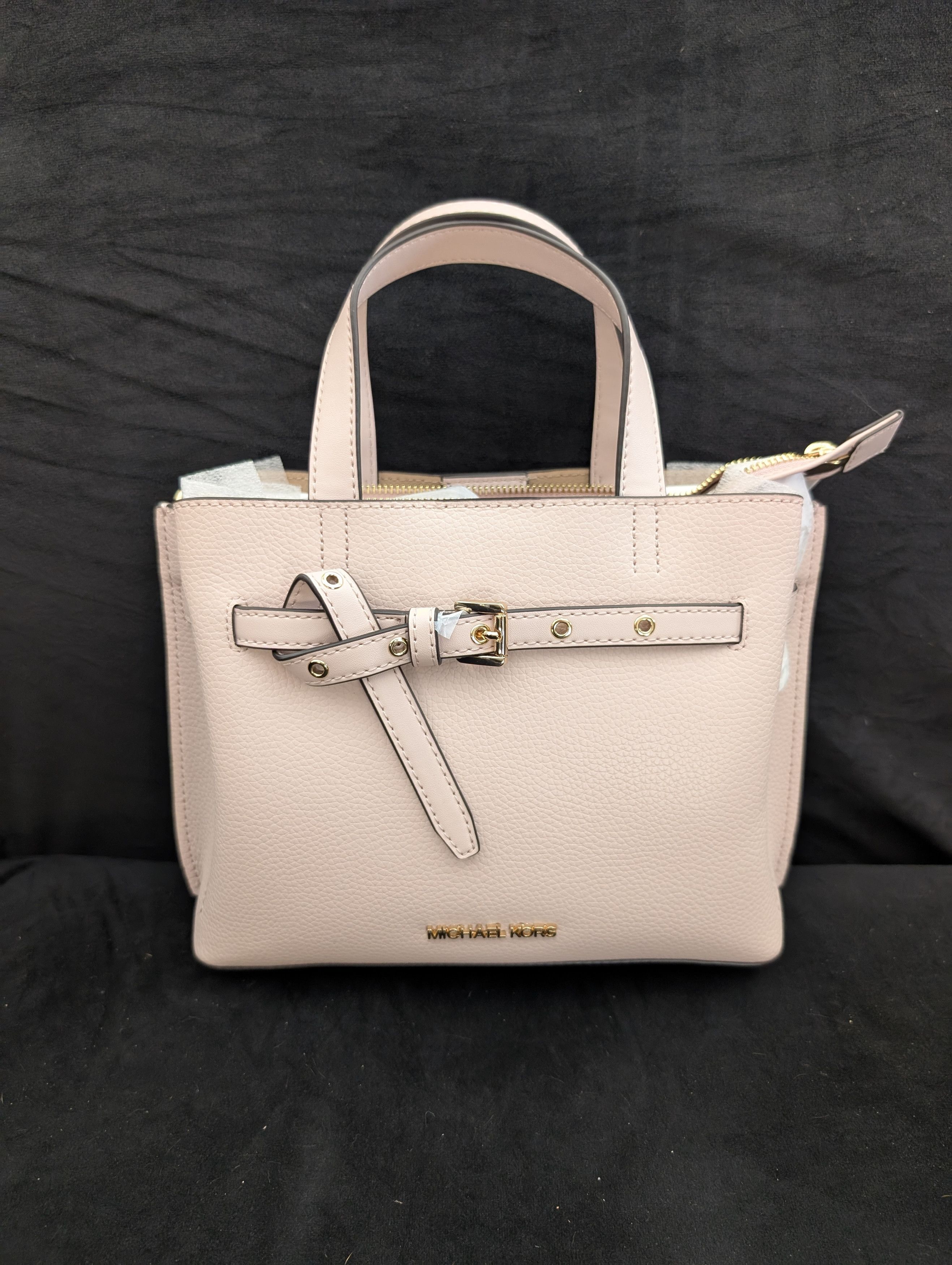 Michael Kors MK Emilia Pink Pebbled Leather Crossbody w/Shoulder Strap Size ONE SIZE - 1 Thumbnail
