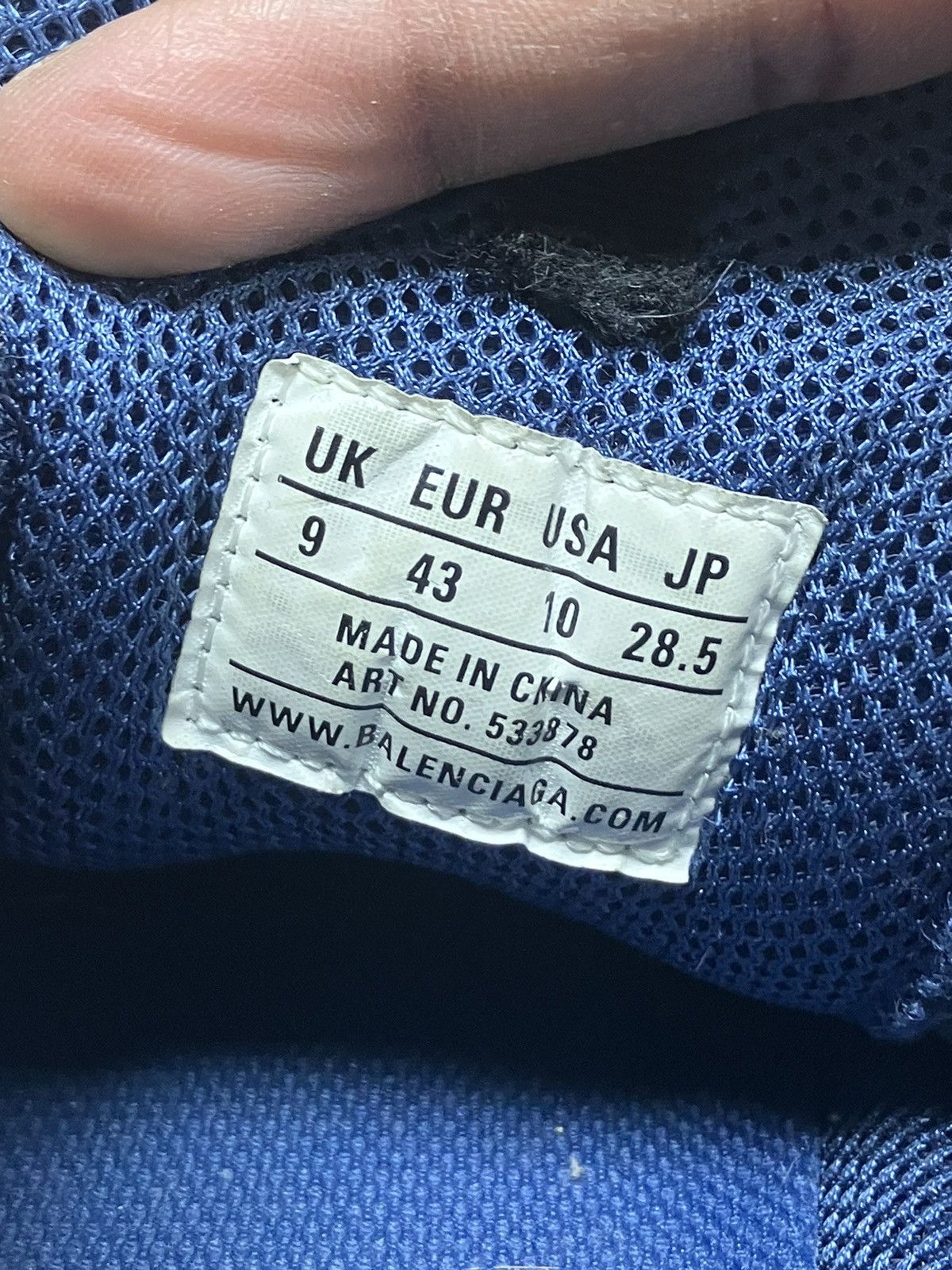 Balenciaga Balenciaga Triple S Cool Blue Grey Size 10 Size US 10 / EU 43 - 8 Thumbnail