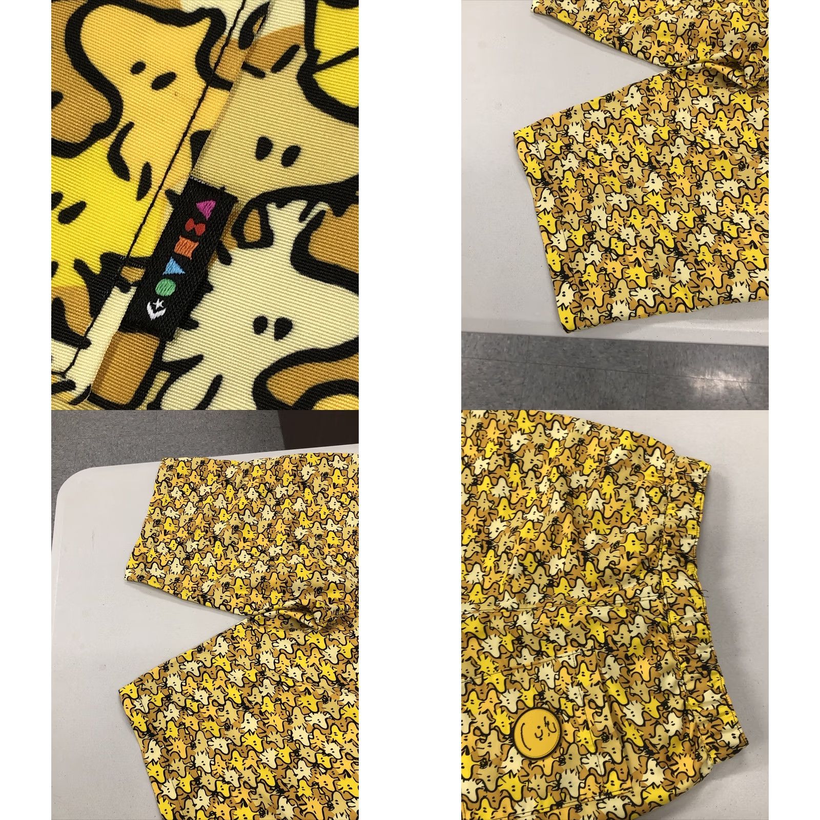 Converse Converse x Peanuts Shapes Woodstock Camo Men’s Long Shorts S Yellow Surf Skate Canvas Polyester 25 x 12 Mens Size US 29 - 8 Thumbnail