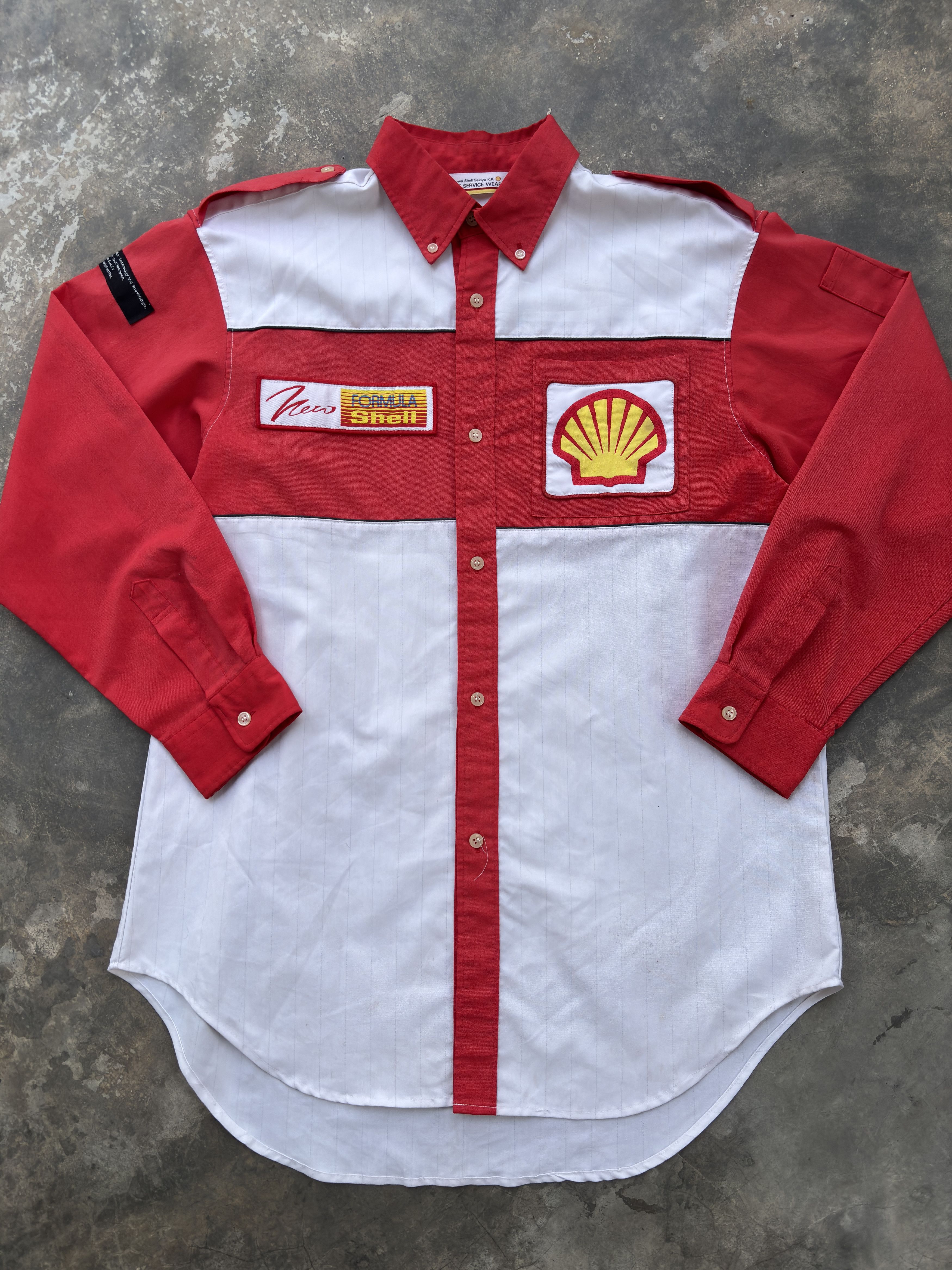 Formula 1 Formula Shell Station Rare Vintage Button Up Workshirt Size US L / EU 52-54 / 3 - 1 Thumbnail