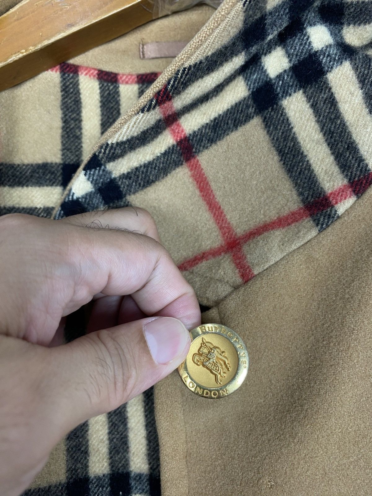 Burberry Rare‼️Vintage Burberrys’ Novacheck Wool Coat Size L / US 10 / IT 46 - 9 Thumbnail