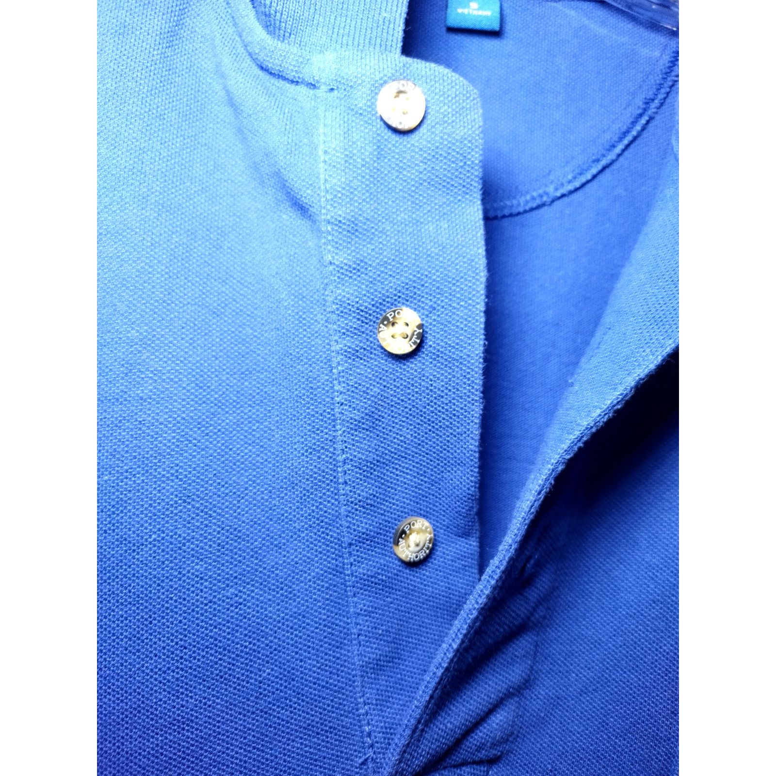 Port Authority Port Authority Short Sleeve Pocket Polo Shirt Blue Sz Sm Size S / US 4 / IT 40 - 2 Thumbnail