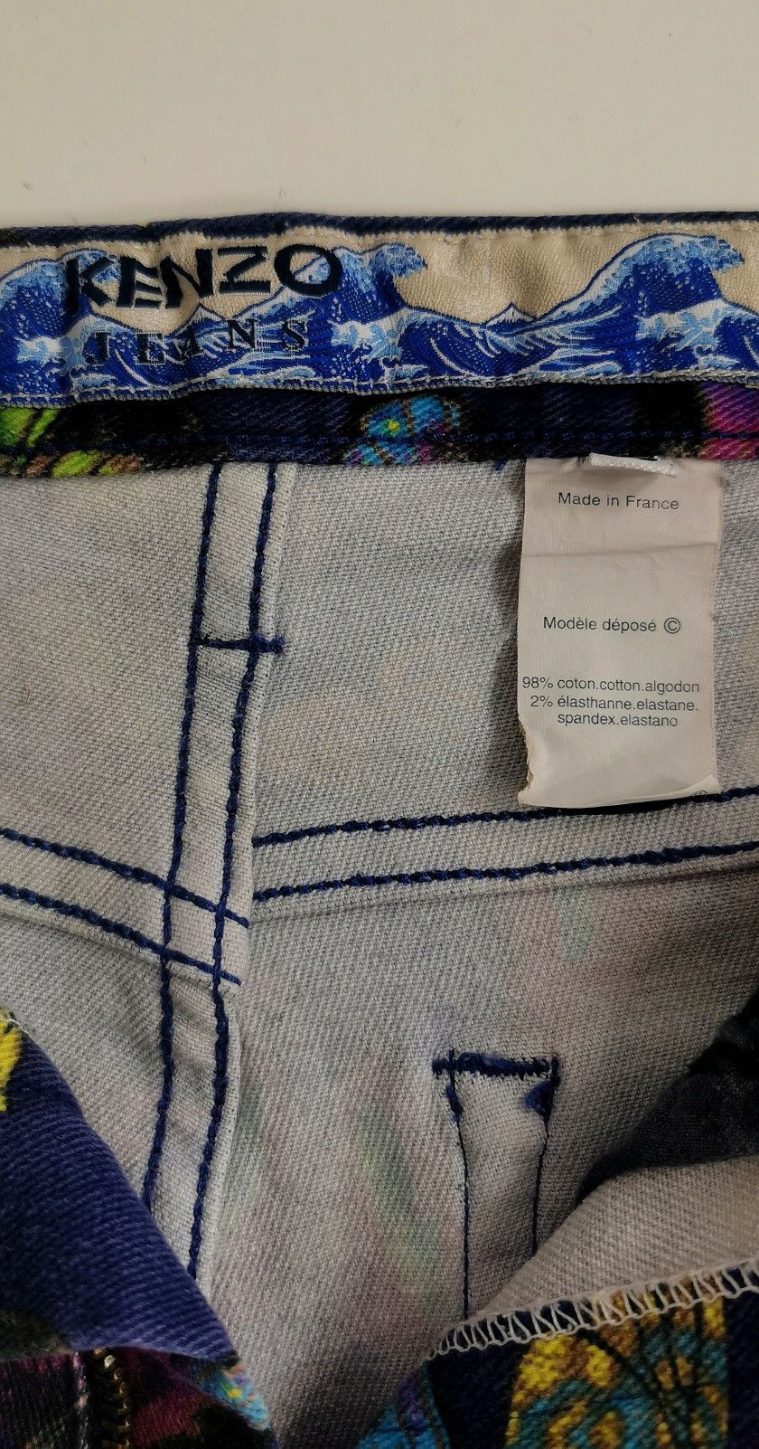 Kenzo Kenzo vintage butterfly jeans Size 28" / US 6 / IT 42 - 4 Thumbnail