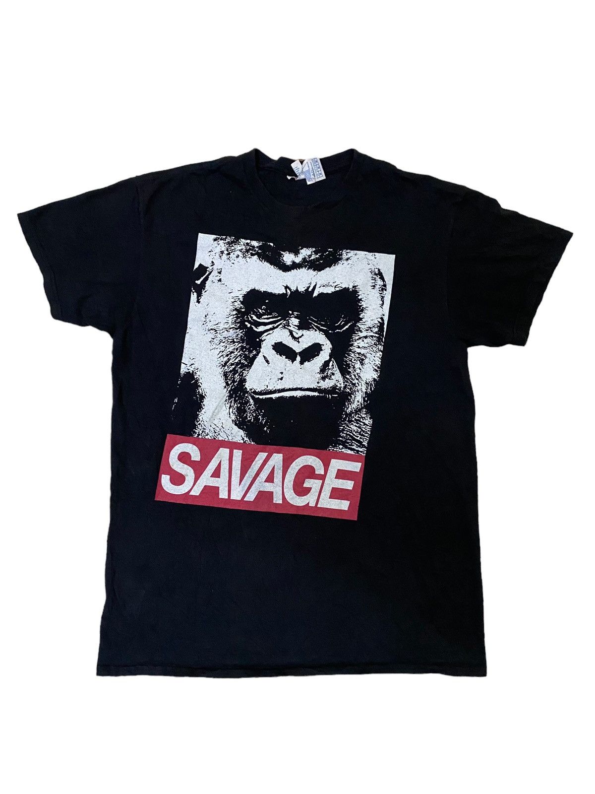 Vintage Vintage Y2k Savage Gorilla Box Logo Shirt Size US M / EU 48-50 / 2 - 1 Thumbnail