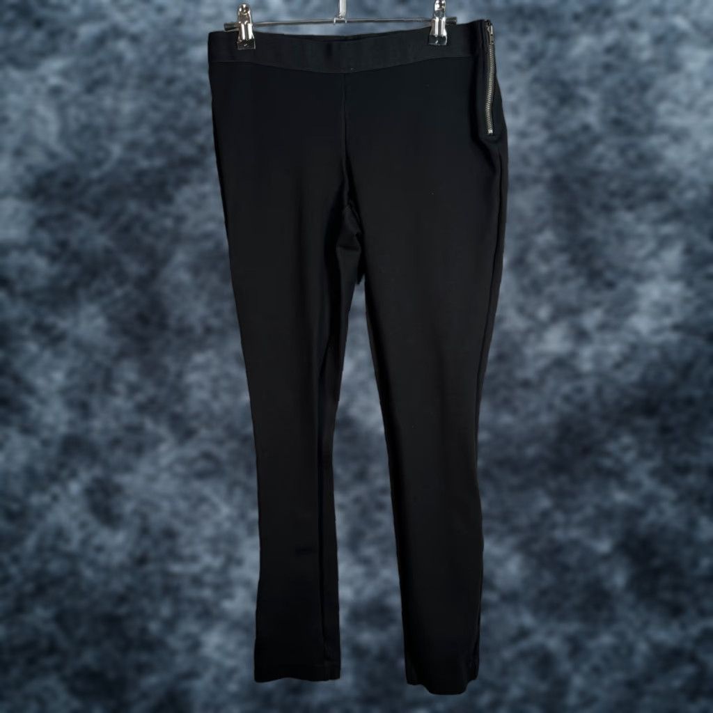 J.Crew J.CREW Pants Womens Size 6 Black Slim Ponte Knit With Zipper Detail Size 28" / US 6 / IT 42 - 1 Thumbnail