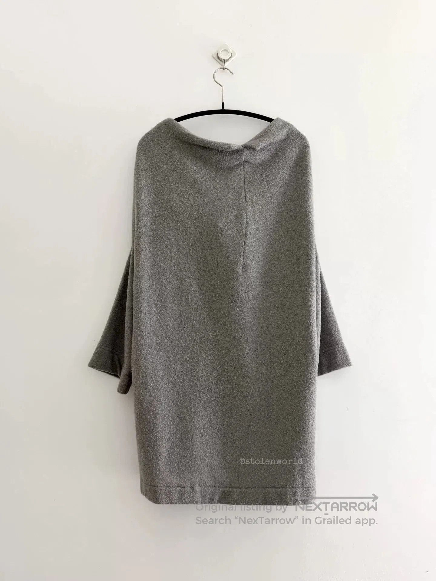 Y's gray asymmetrical shoulder top by Y's. Size S / US 4 / IT 40 - 8 Thumbnail