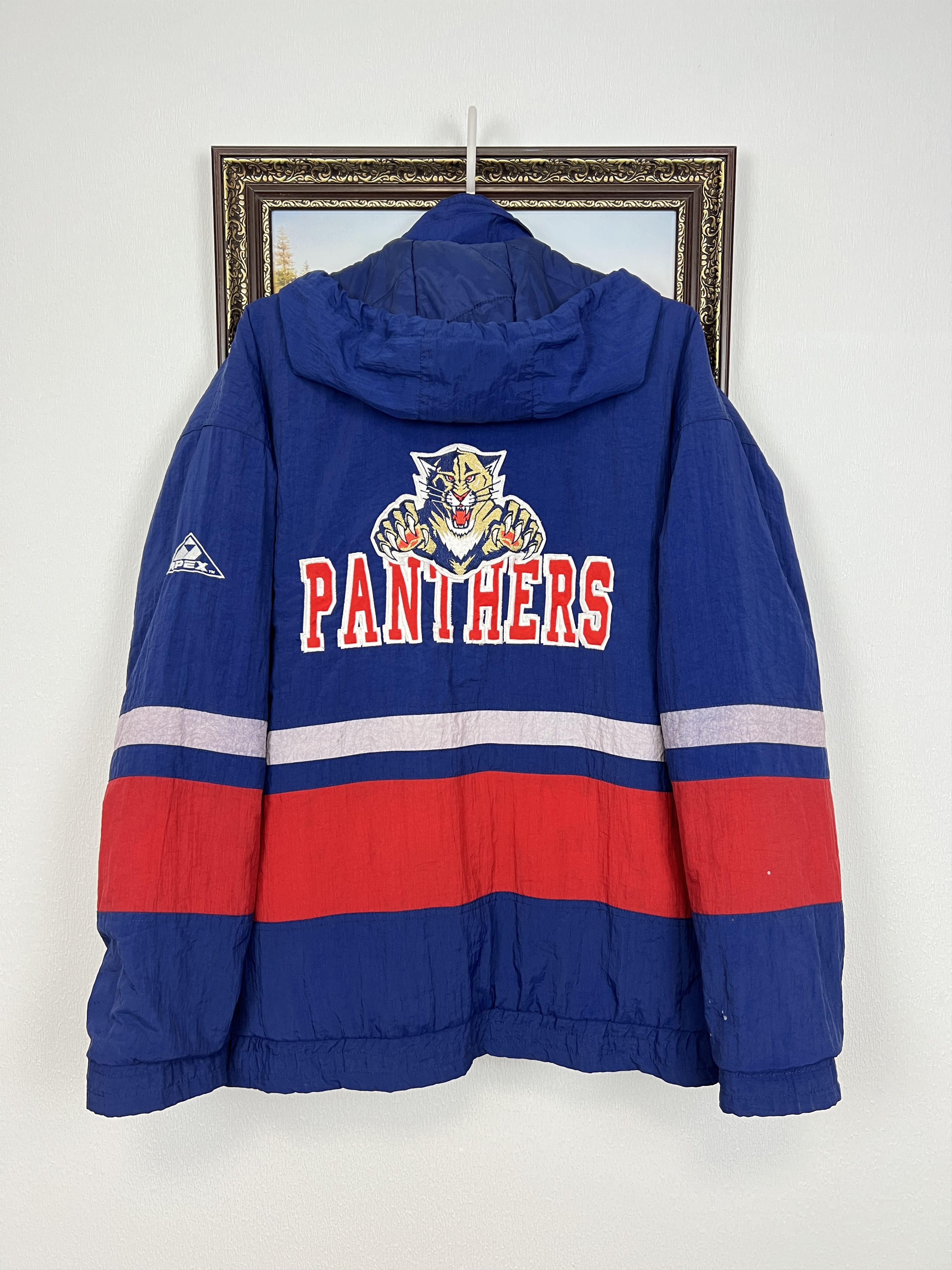 Apex Vintage 90's Apex Florida Panthers NHL 1/2 Zip Anorac Jacket Size US XL / EU 56 / 4 - 17 Thumbnail