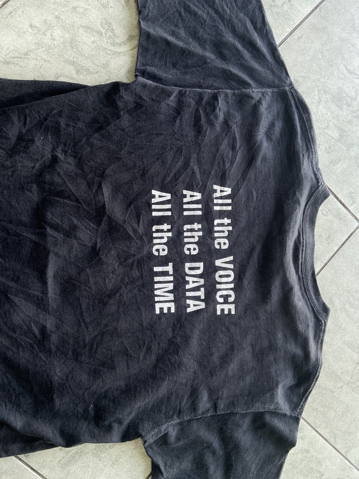 Vintage VINTAGE Y2K BLACK TEES (THE BROADBAND TELEPHONE ) Size US L / EU 52-54 / 3 - 2 Thumbnail