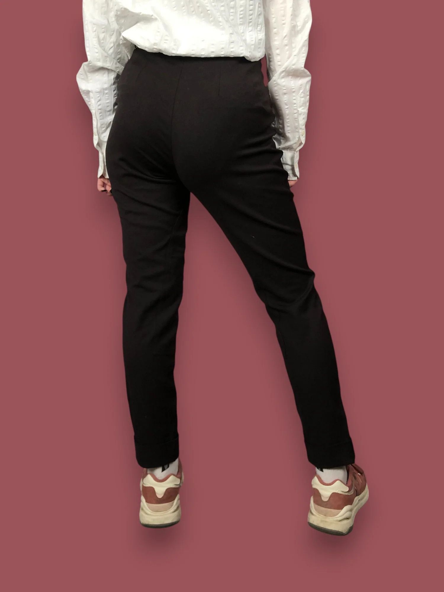 Hermes 80s Hermes Vintage Women's High-Waisted Wool Pants - M Size 30" / US 8 / IT 44 - 4 Thumbnail
