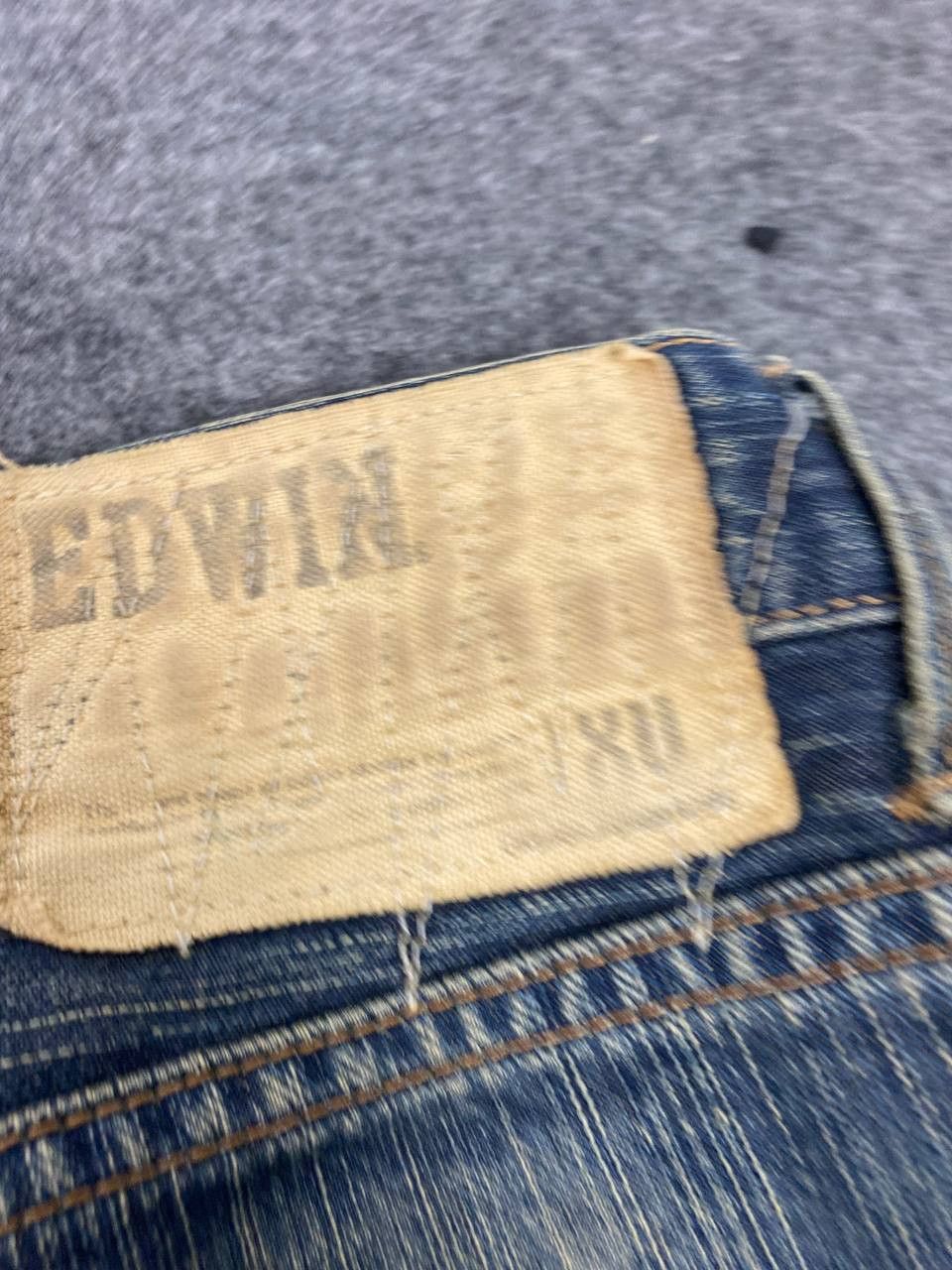 Edwin vintage edwin xv distressed reworked denim nice design Size US 35 - 6 Thumbnail