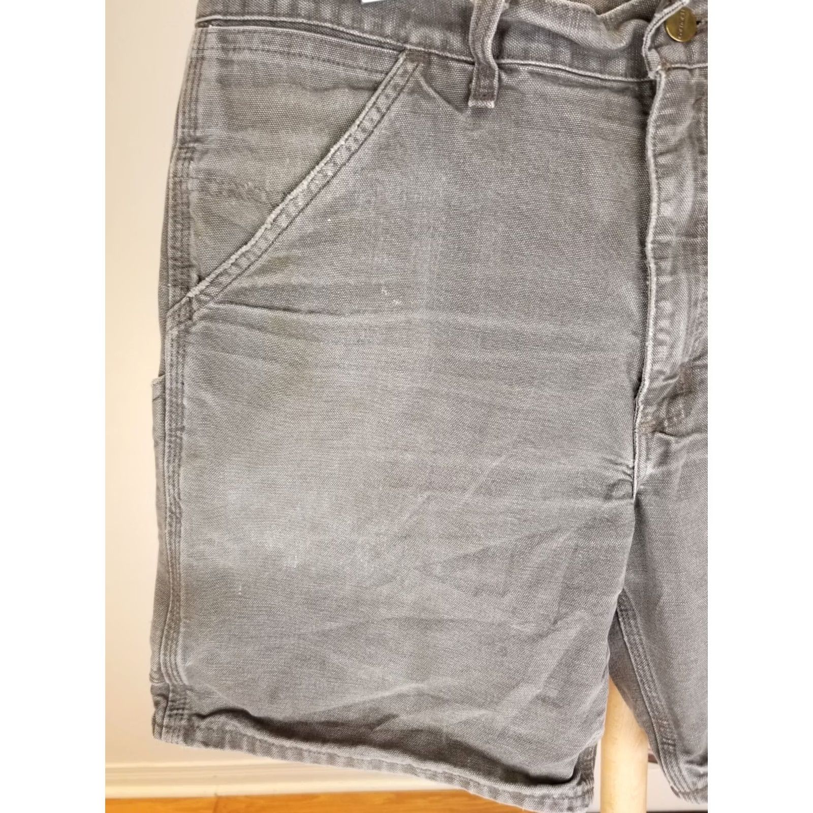 Carhartt VINTAGE Carhartt Painter Carpenter Short Pants Distressed Worn Trashed SZ 32 Size US 32 / EU 48 - 2 Thumbnail