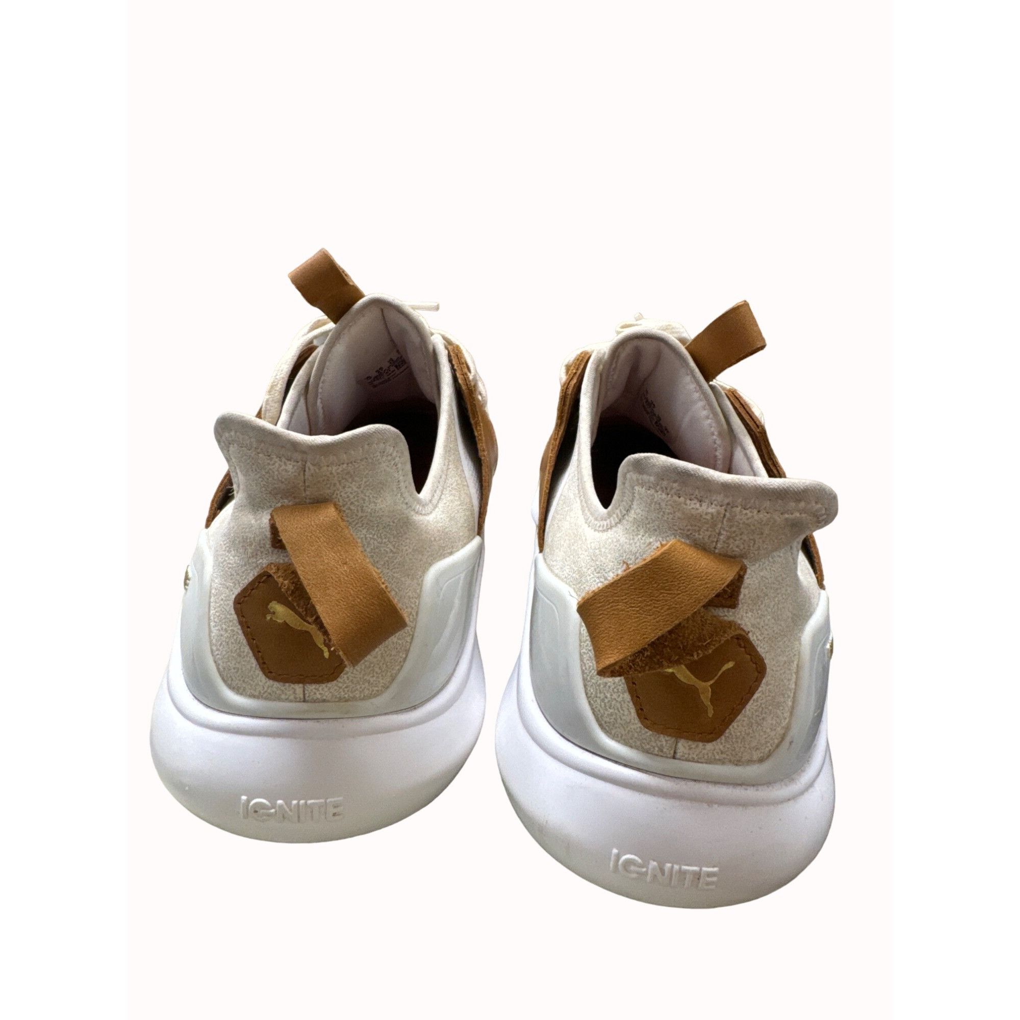Puma Puma Ignite men’s white brown fashion shoes sneakers size 12 Size US 12 / EU 45 - 5 Thumbnail