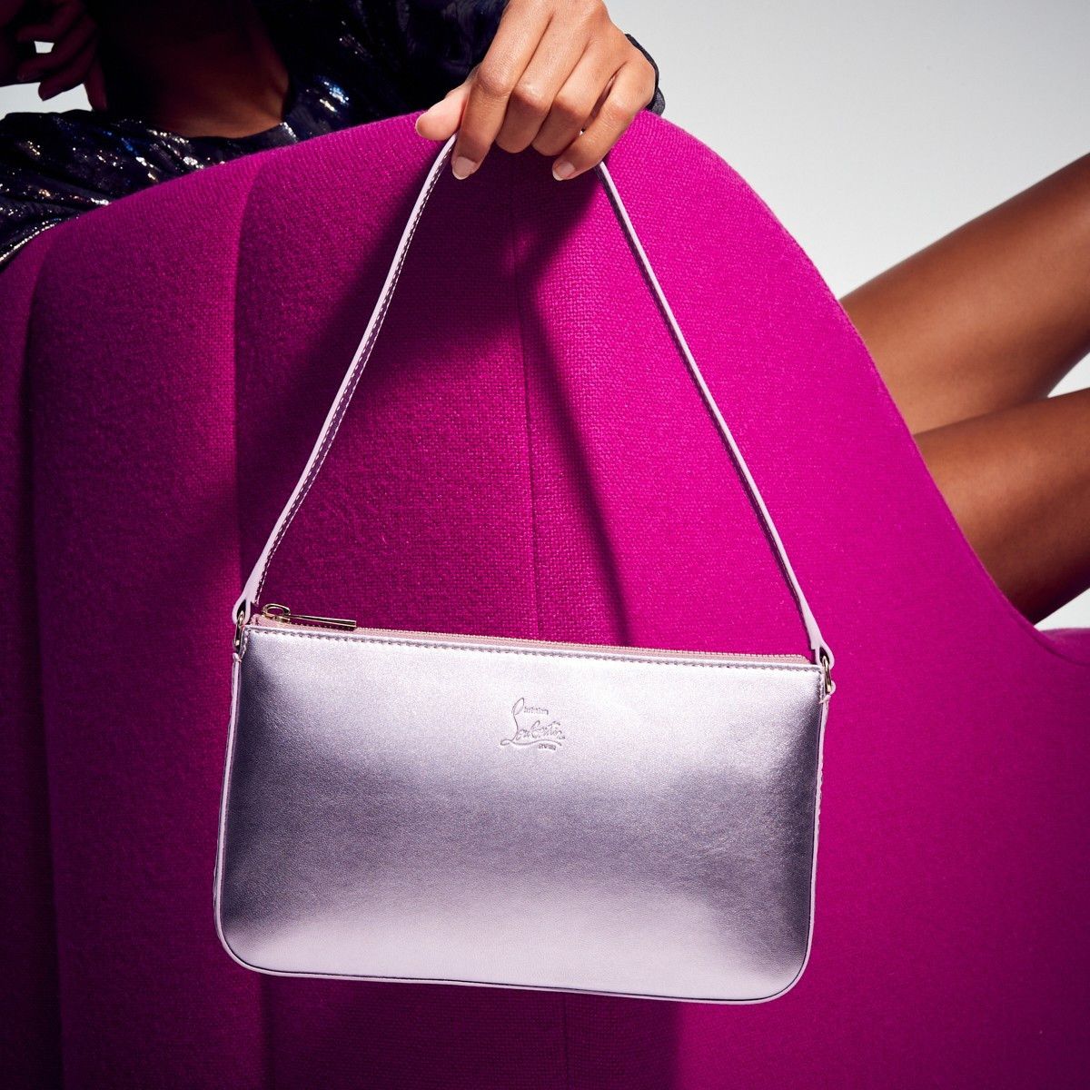 Christian Louboutin oc11z0125 Size:OS/ Loubila Shoulder Bag in Light Parme Size ONE SIZE - 5 Thumbnail
