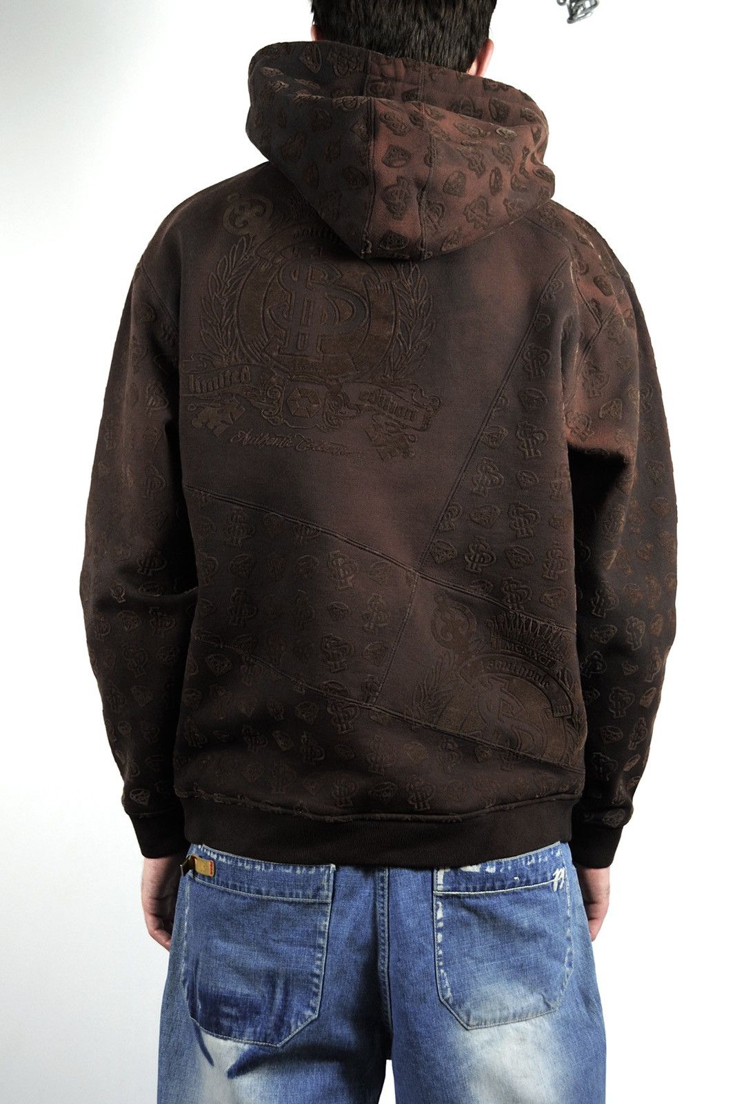 Southpole Y2K Southpole Dollar Corduroy Monogram HipHop Hoodie Size US L / EU 52-54 / 3 - 7 Thumbnail