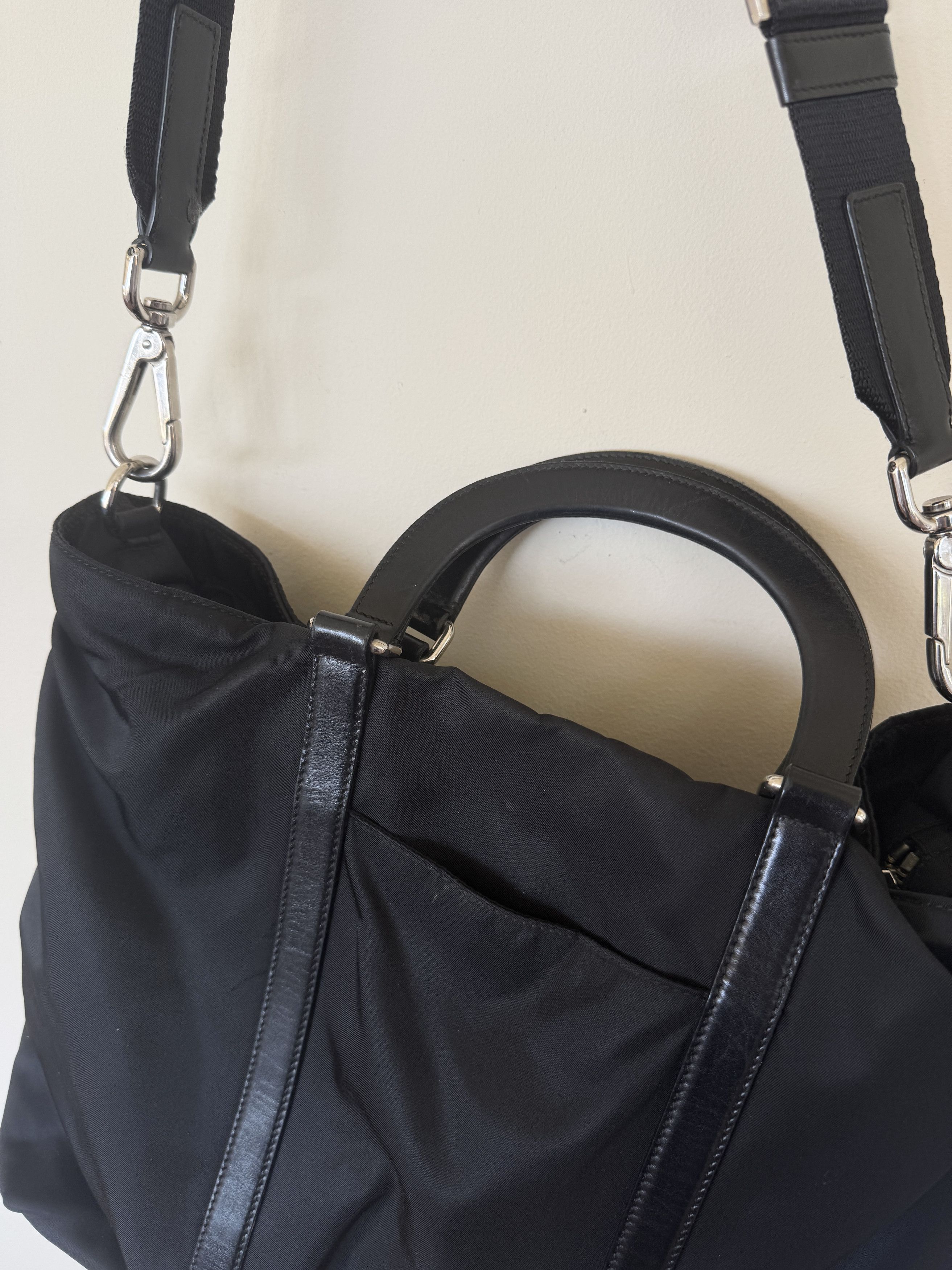 Prada PRADA Vintage Nylon Messenger Tote Bag Size ONE SIZE - 12 Thumbnail