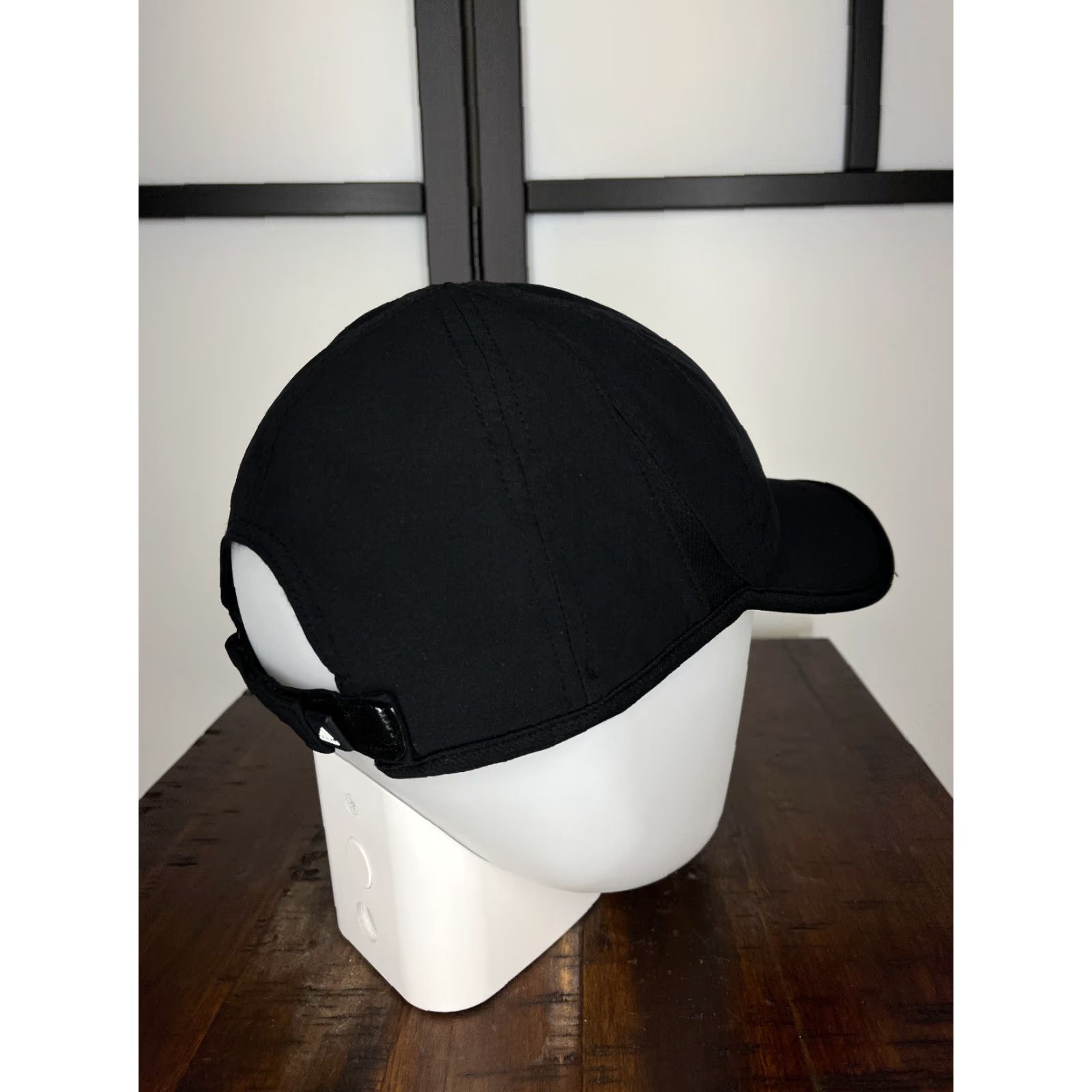 Adidas ADIDAS Hat Baseball Cap Strap Back One Size Black Poly Spandex Climalite Outdoor Sports Logo Mens Size ONE SIZE - 7 Thumbnail