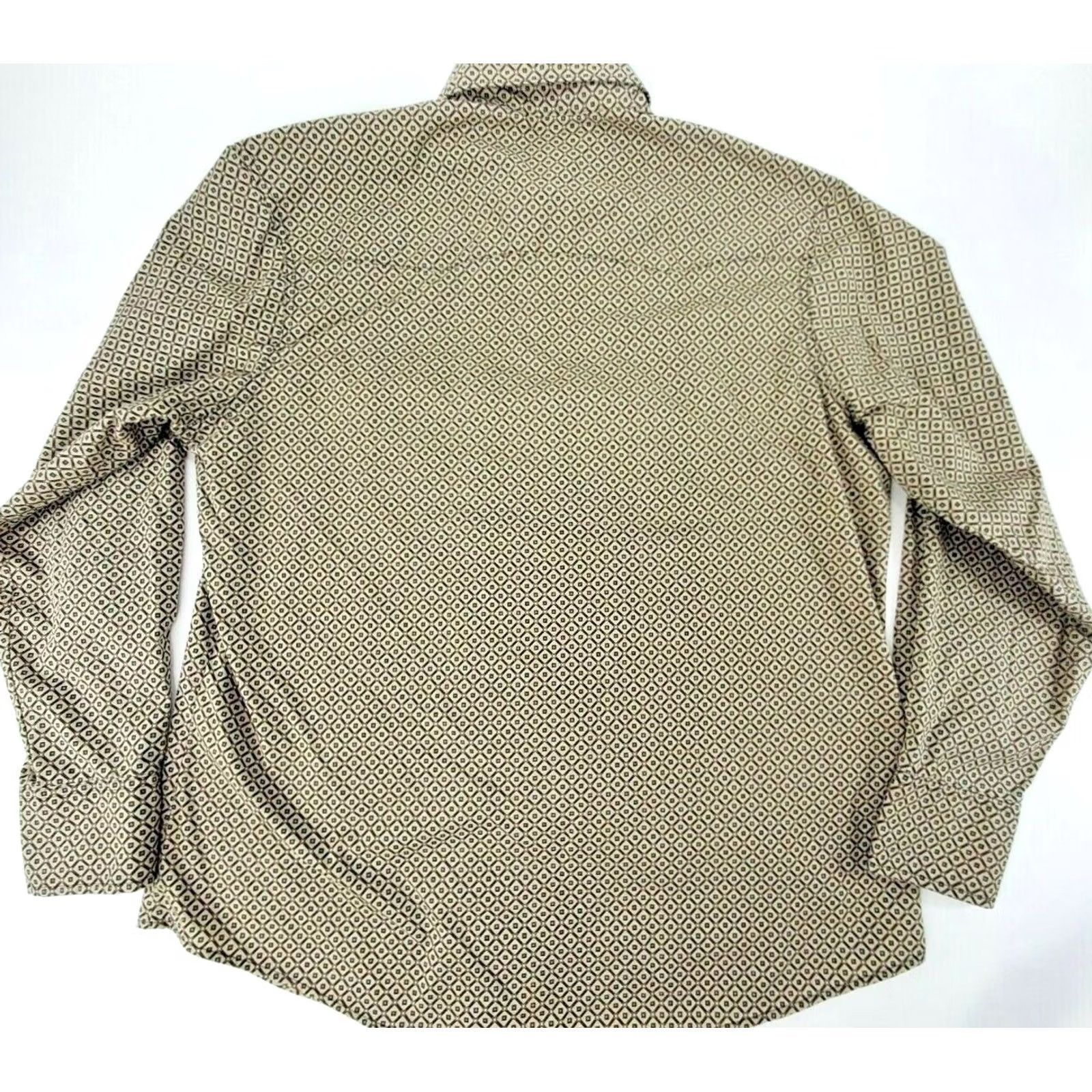Wrangler VINTAGE Wrangler Wrancher Long Sleeve Western Shirt Men XL Geometric Green Brown Size US XL / EU 56 / 4 - 7 Thumbnail