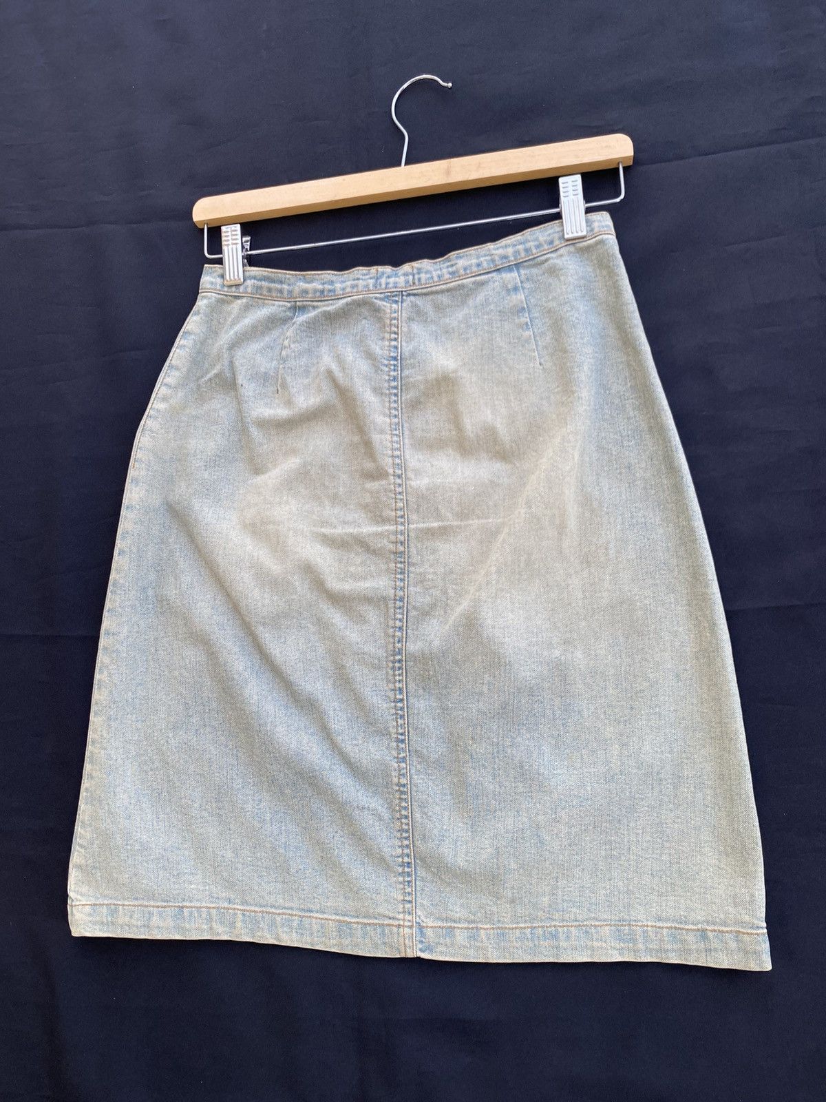 Dolce & Gabbana Rare Vintage Dolce & Gabbana Midi Jeans Skirt Size 26" / US 2 / IT 38 - 17 Thumbnail