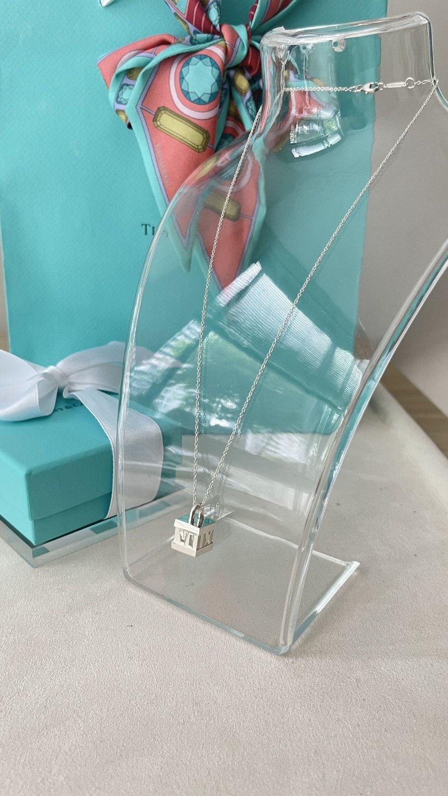 Tiffany & Co. Tiffany & Co. Atlas Cube Pendant Silver 16” $400 NEW Size ONE SIZE - 6 Thumbnail